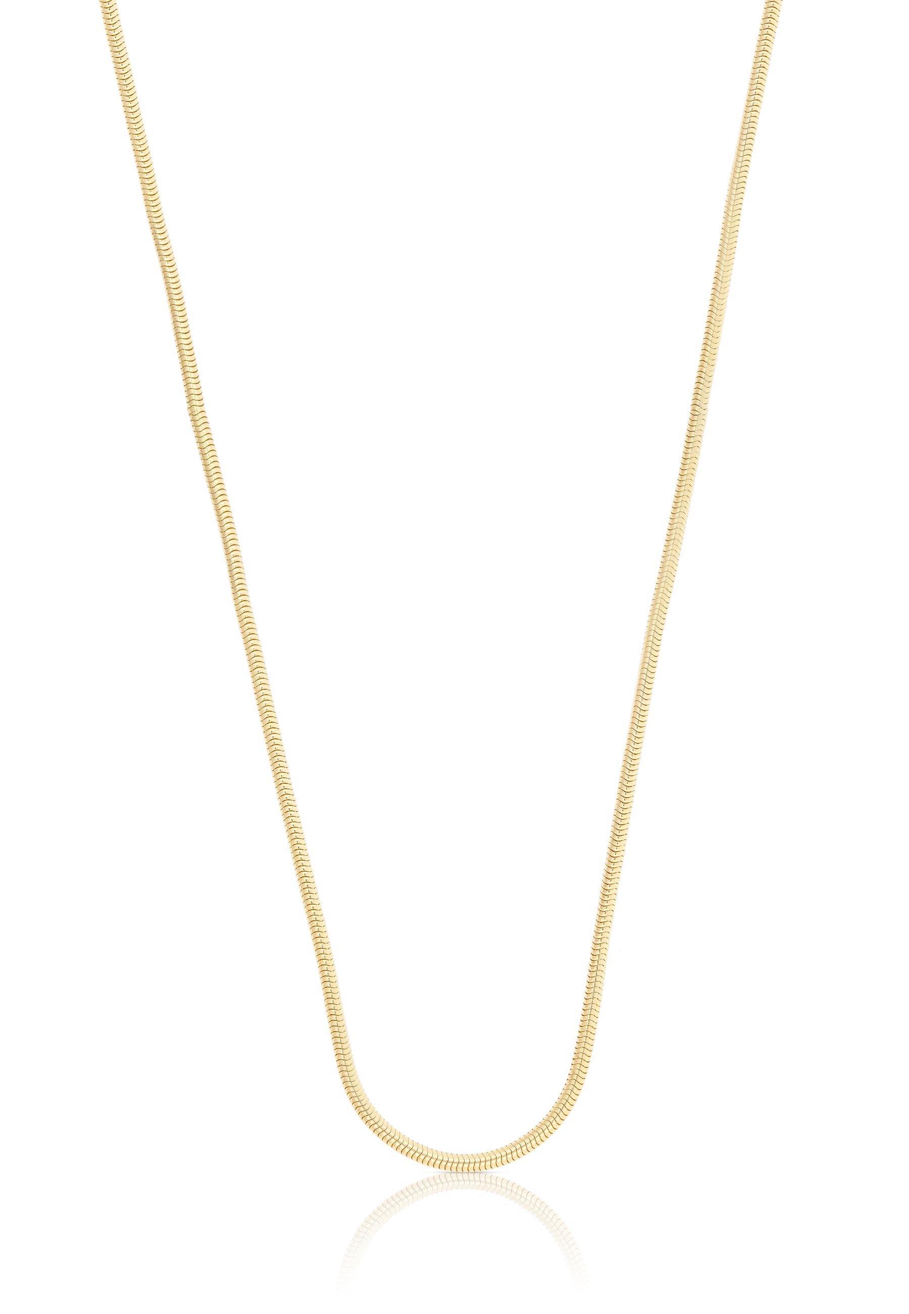 MUAU Schmuck Collier Schlange Gelbgold 750, 1.2mm, 60cm