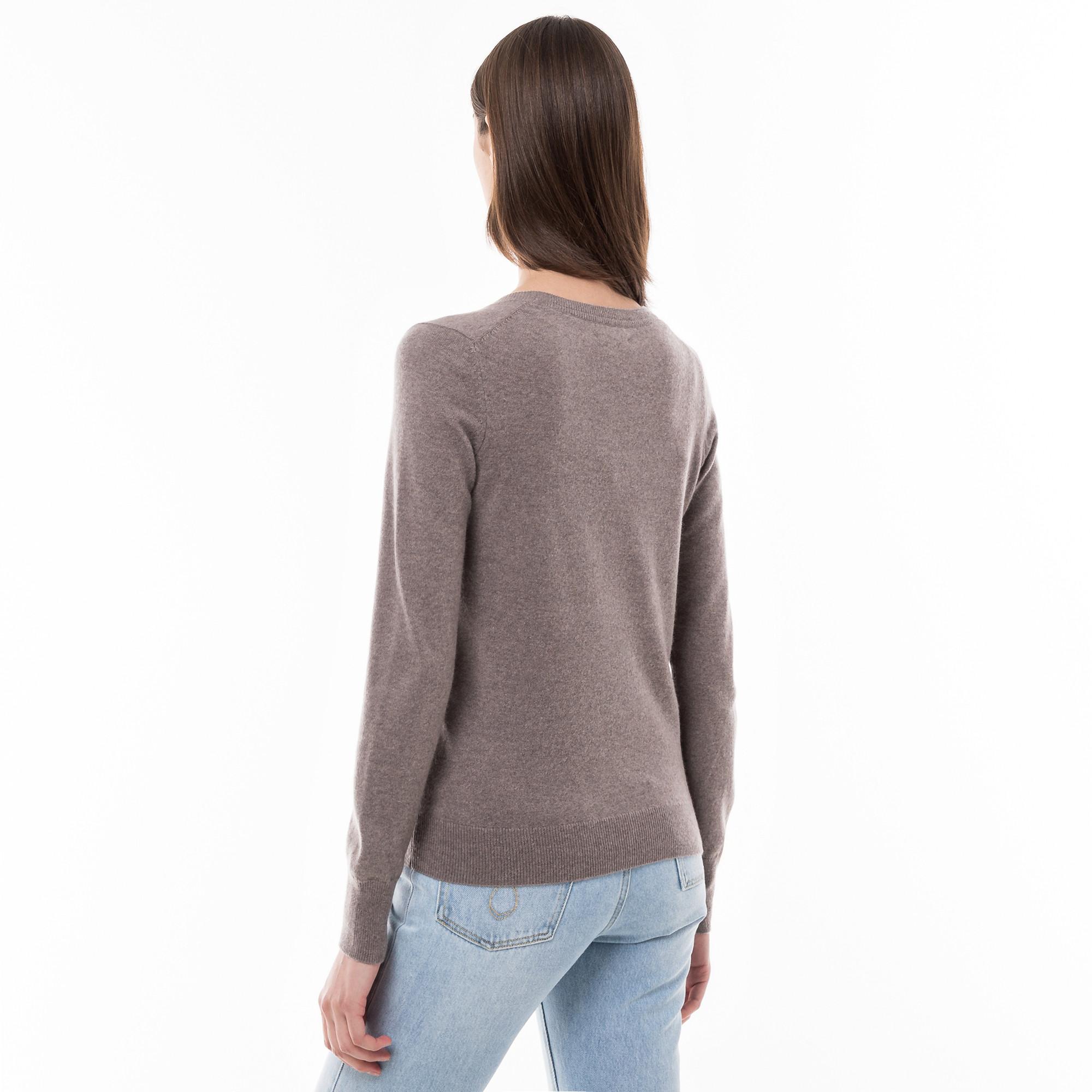 Manor Woman Bio-Cashmere Pullover, V-Neck