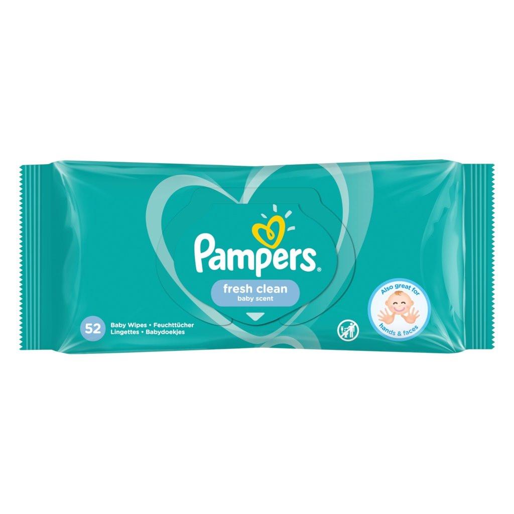 Pampers Feuchttücher für Babys 52Stück Fresh Cle