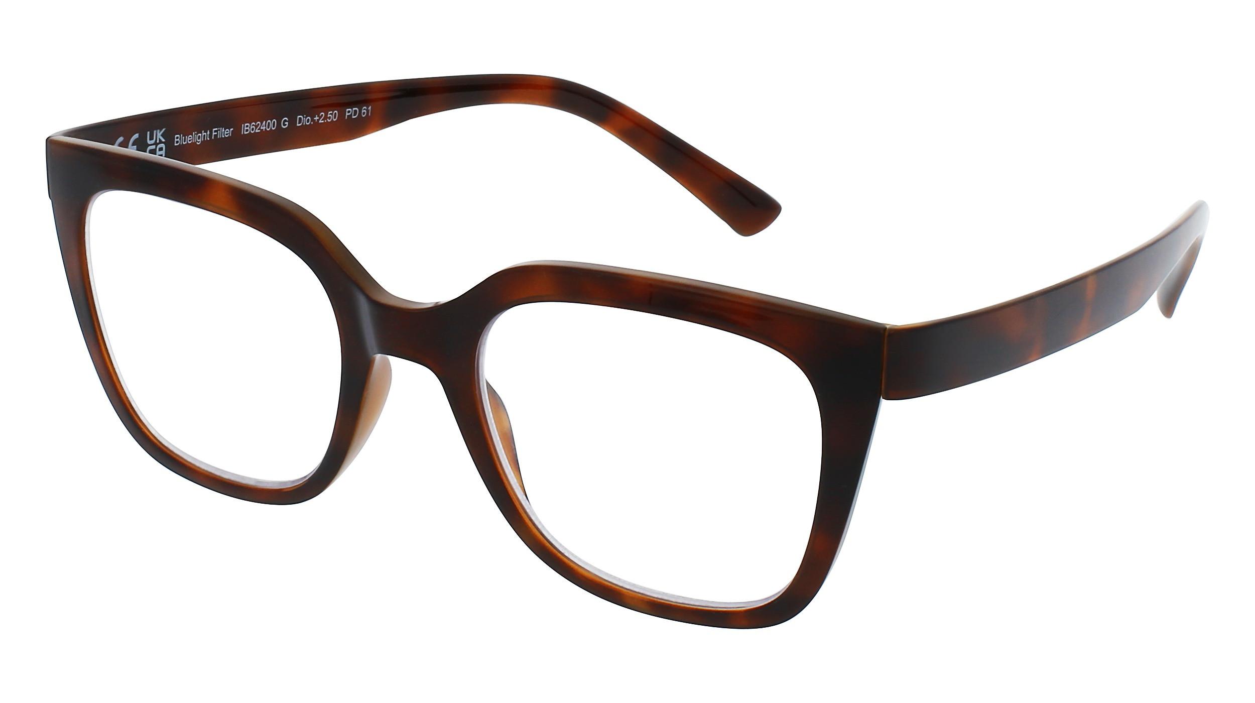 INVU Lesebrille mit Blaulichtfilter-Gläsern mit Etui