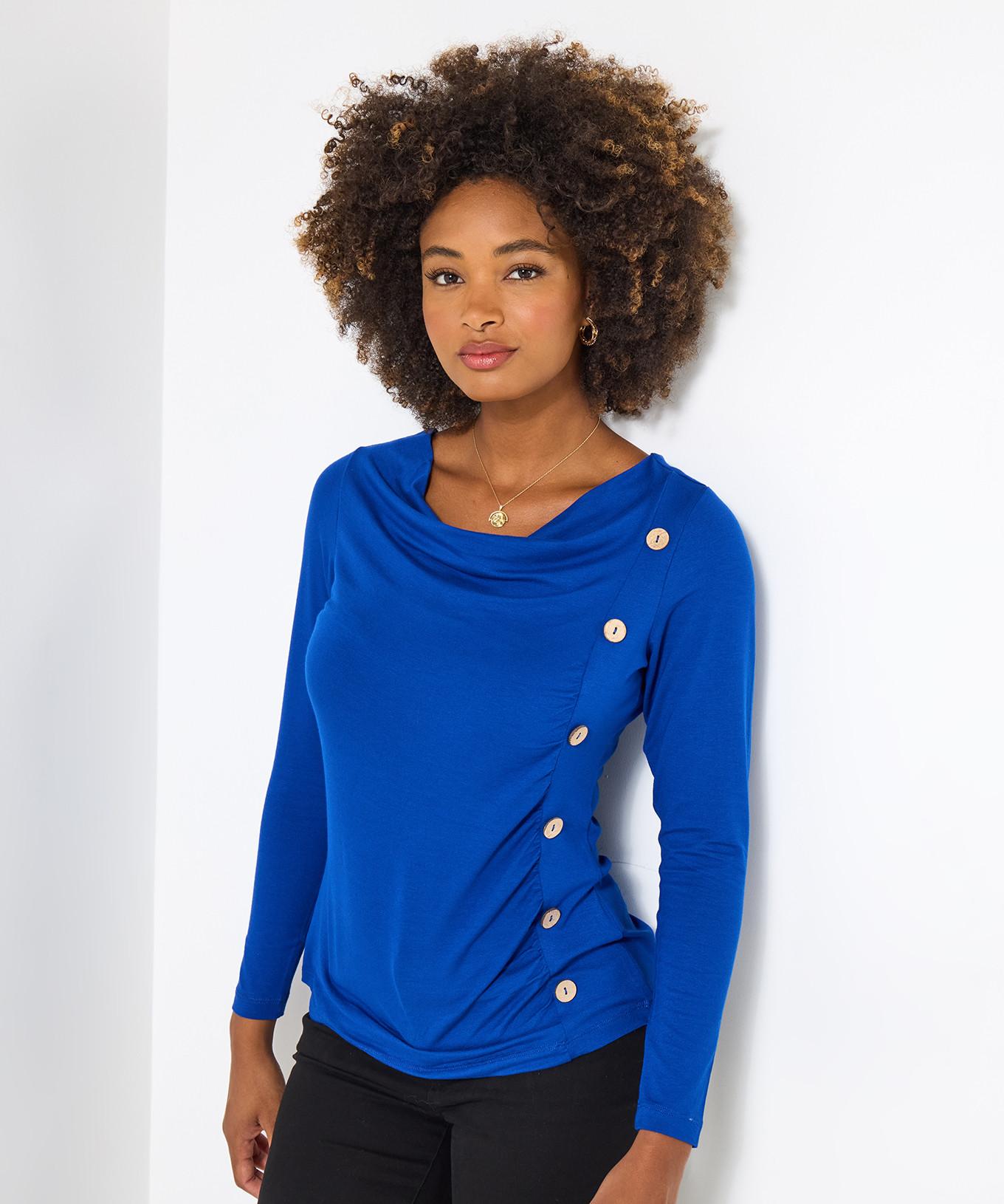 Joe Browns Unifarbeneses Langarmshirt mit Knopfdetails