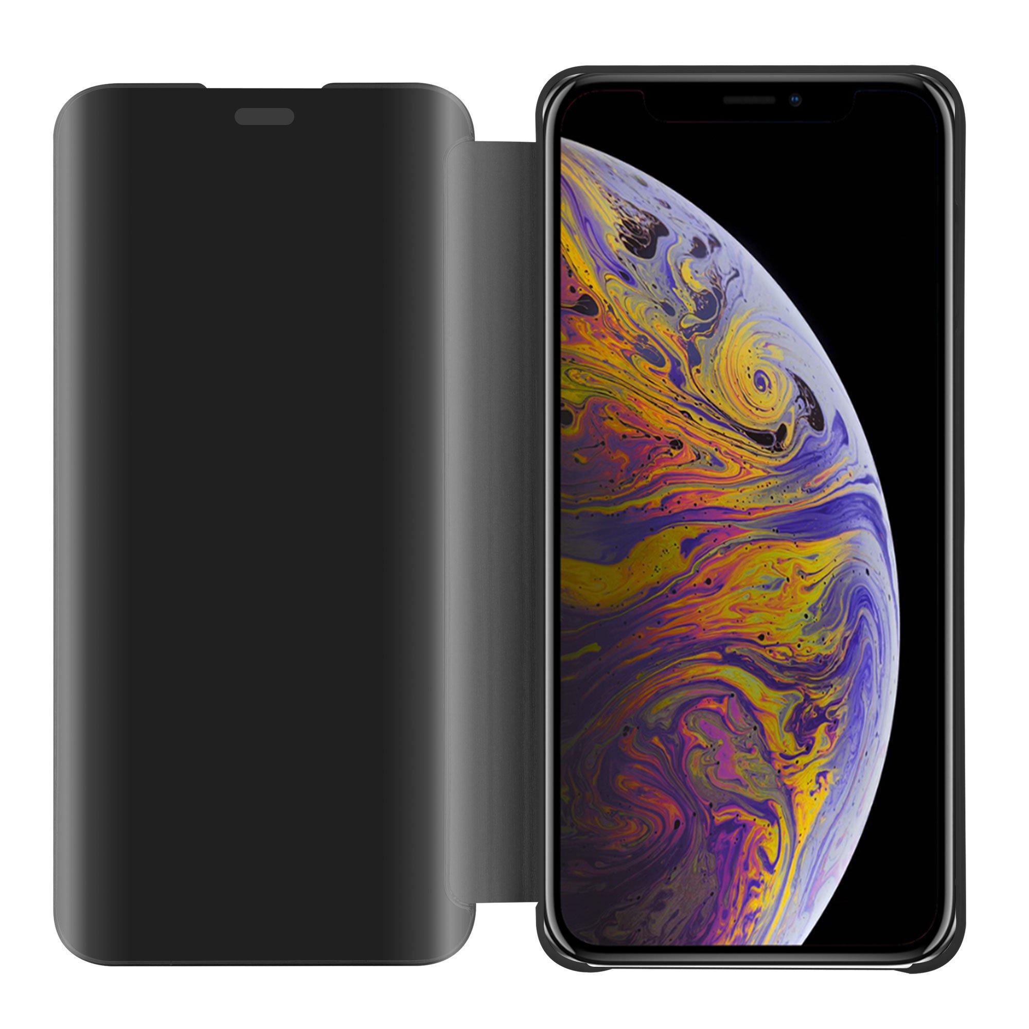 Cadorabo Hülle für Apple iPhone XS MAX Spiegel Standfunktion 360 Grad Schutz