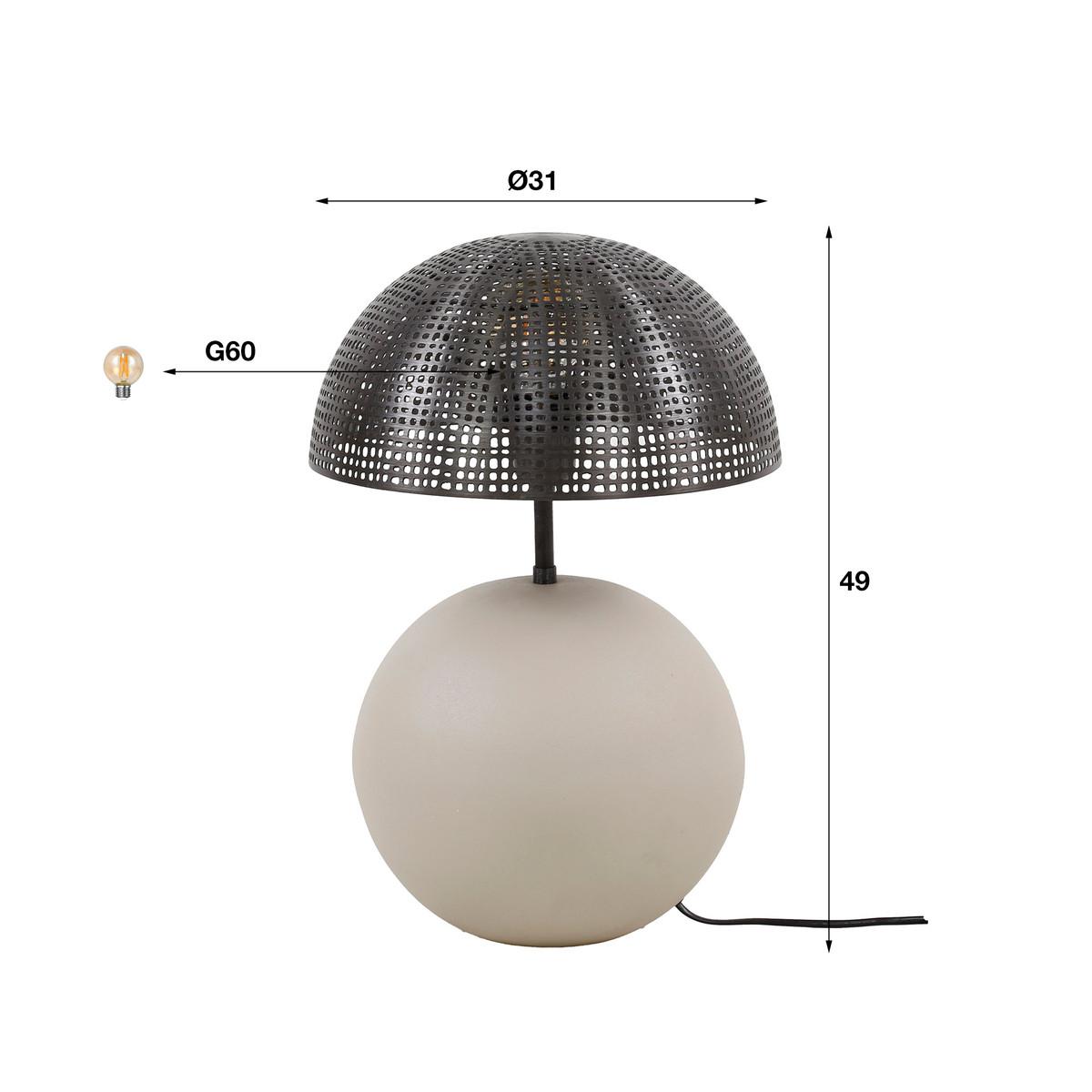 mutoni industrial Tischlampe Perfora Sphere 49