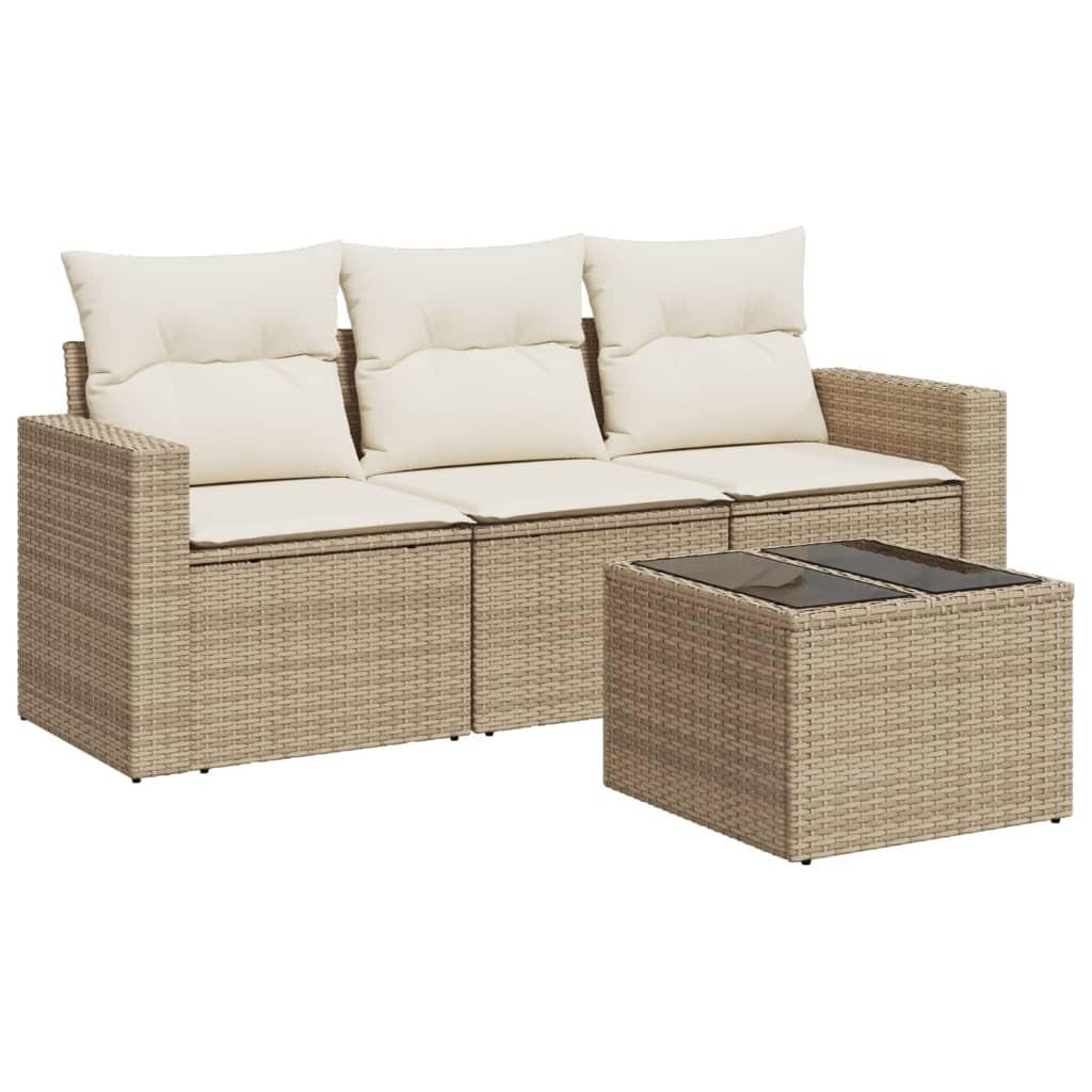 VidaXL Garten sofagarnitur poly-rattan