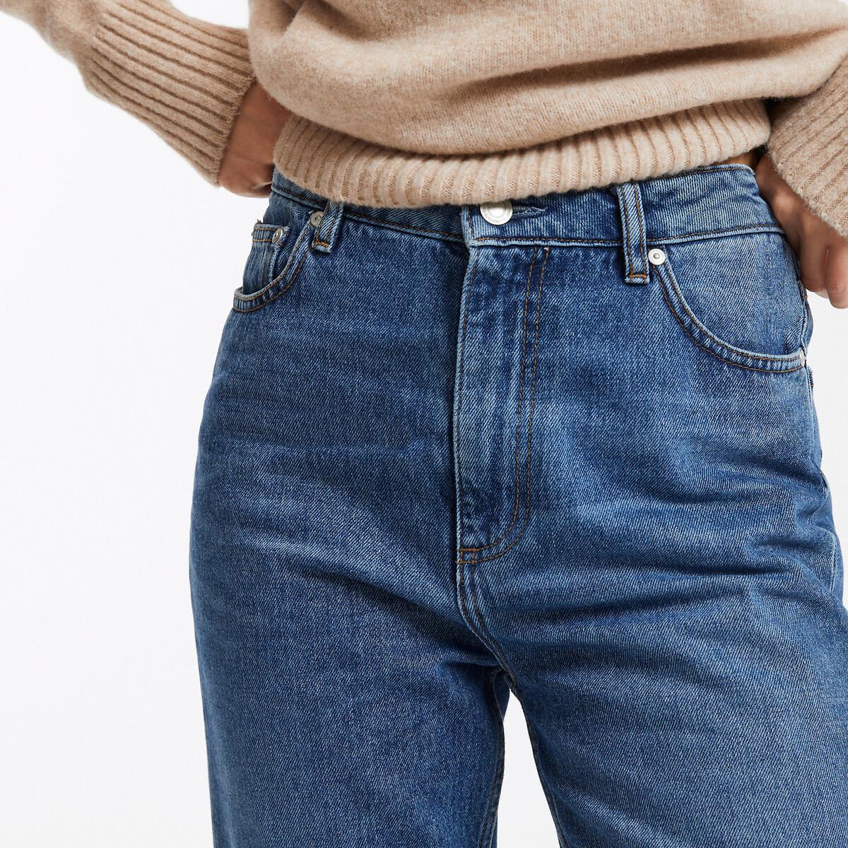 La Redoute Collections High-Waist Straight Leg Jeans