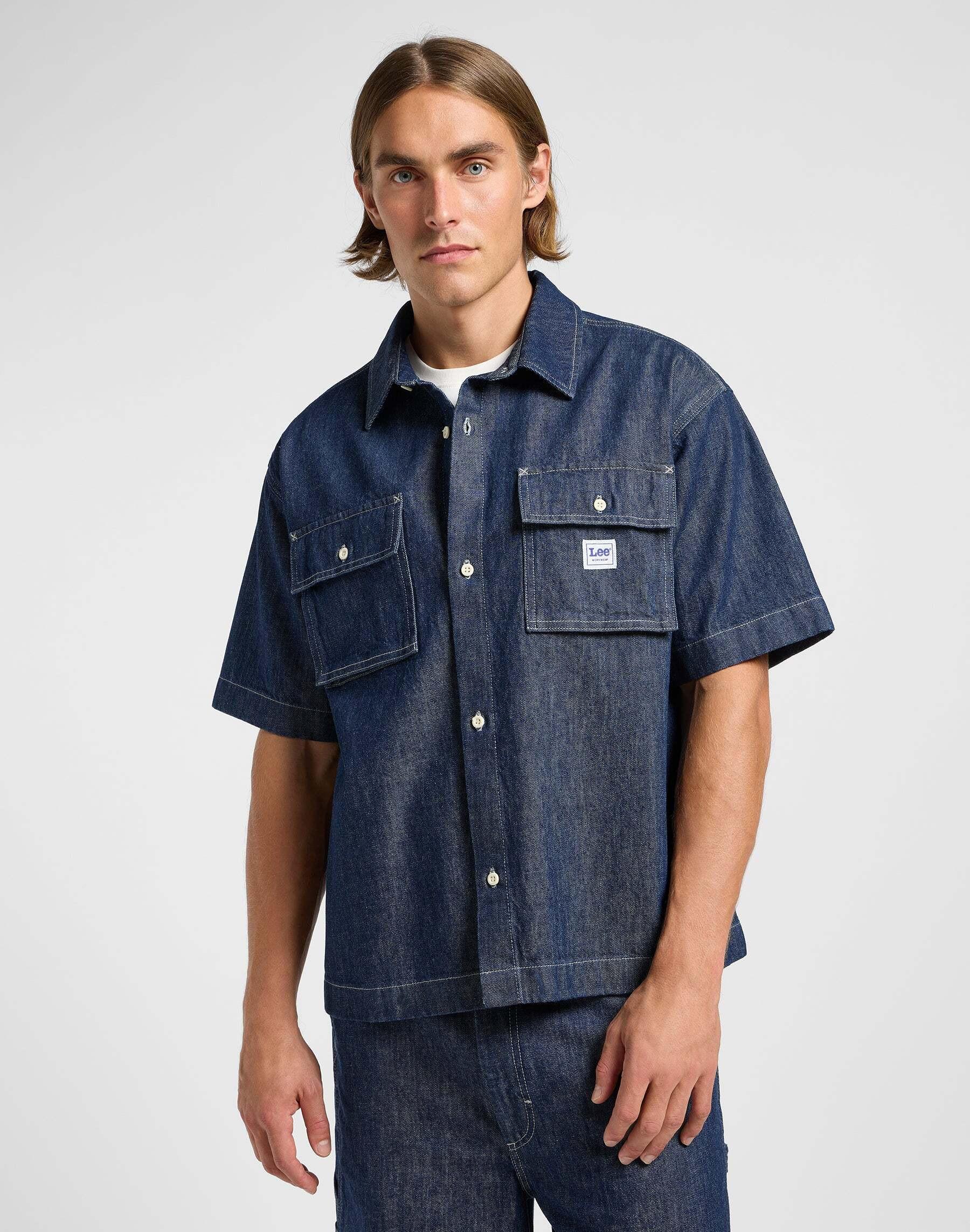 Lee Kurzarm Workwear Jeanshemd
