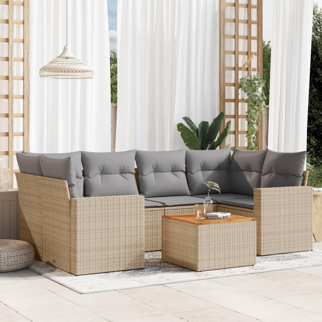 VidaXL Garten sofagarnitur poly-rattan