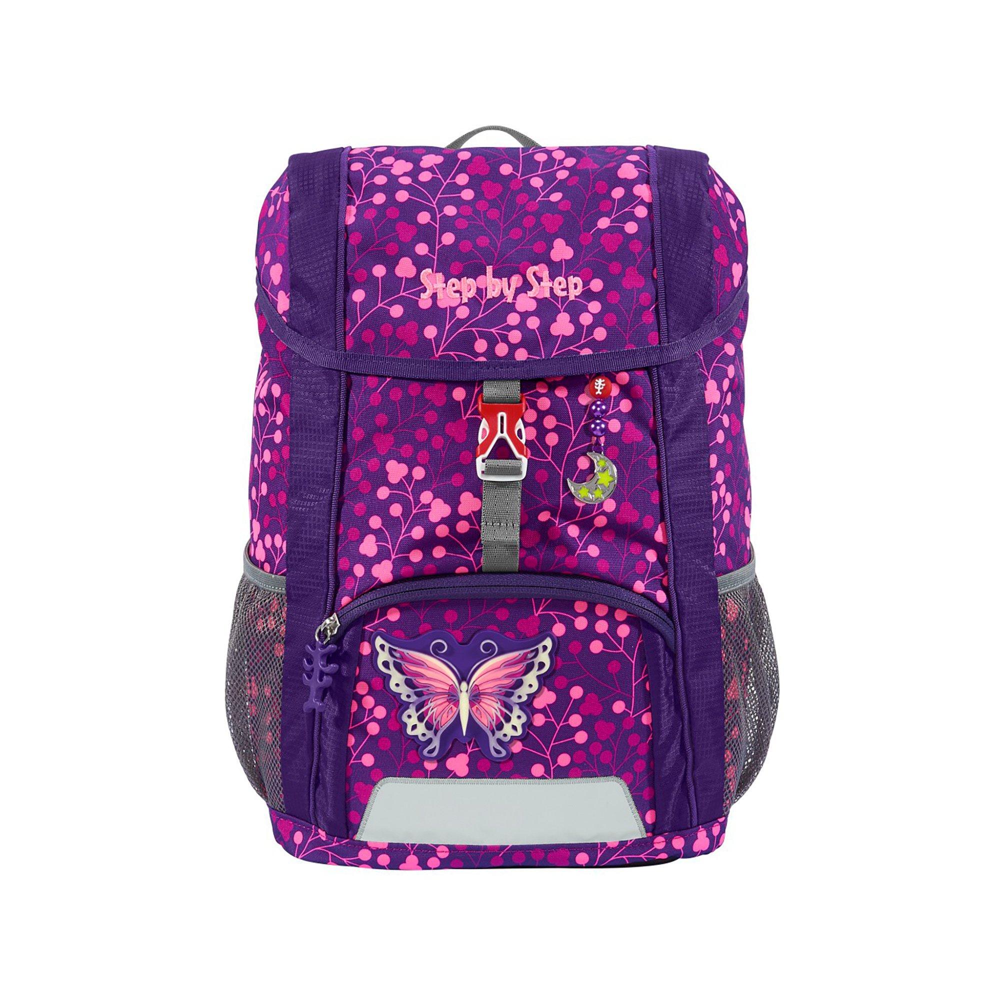 Step by Step KiGa Rucksack-Set 3tlg KID SHINE, Butterfly Night Ina