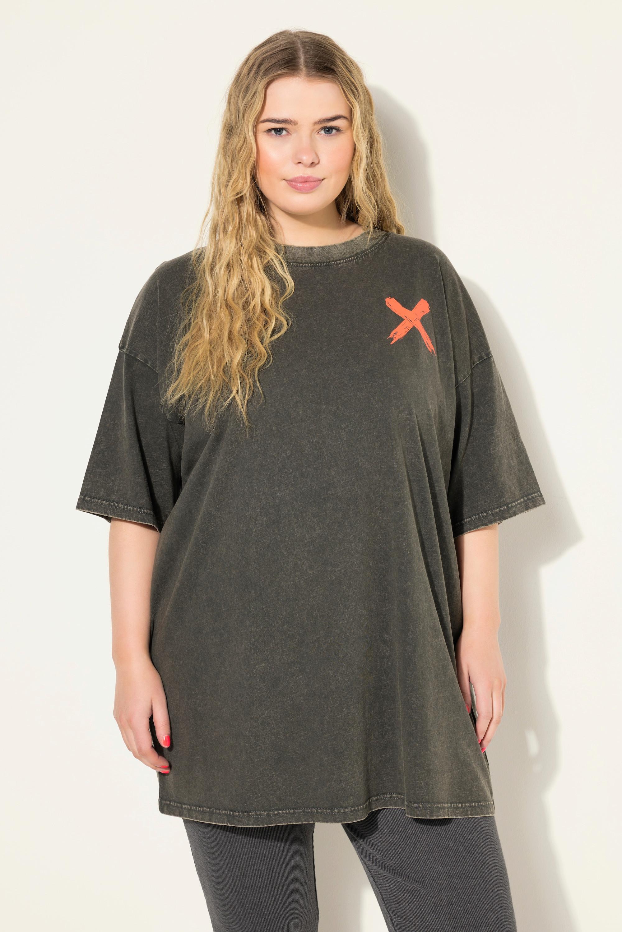 Studio Untold Rundhals Vintage Look Rücken Print T-Shirt