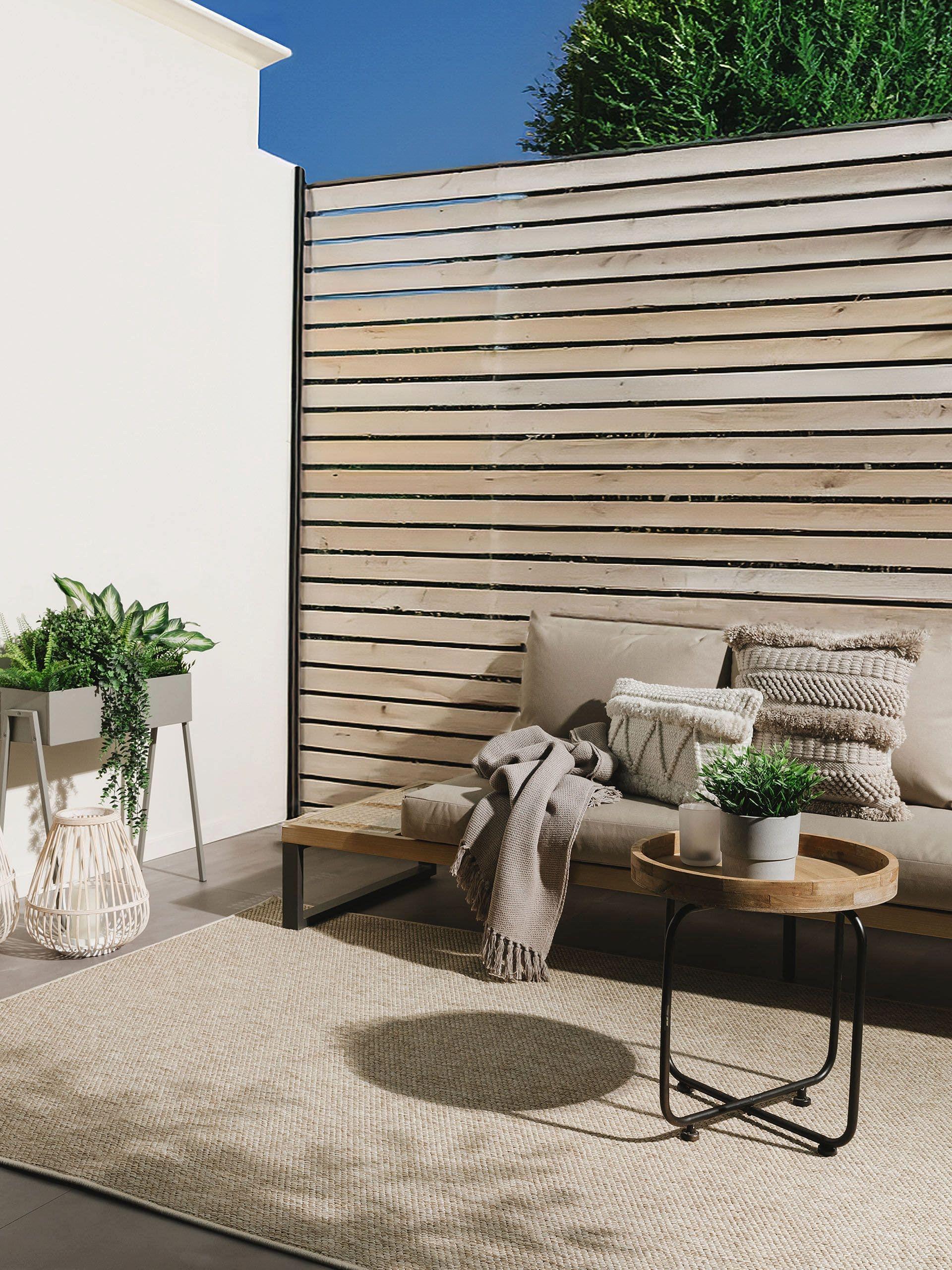 Benuta In- & Outdoor-Teppich Iowa Taupe