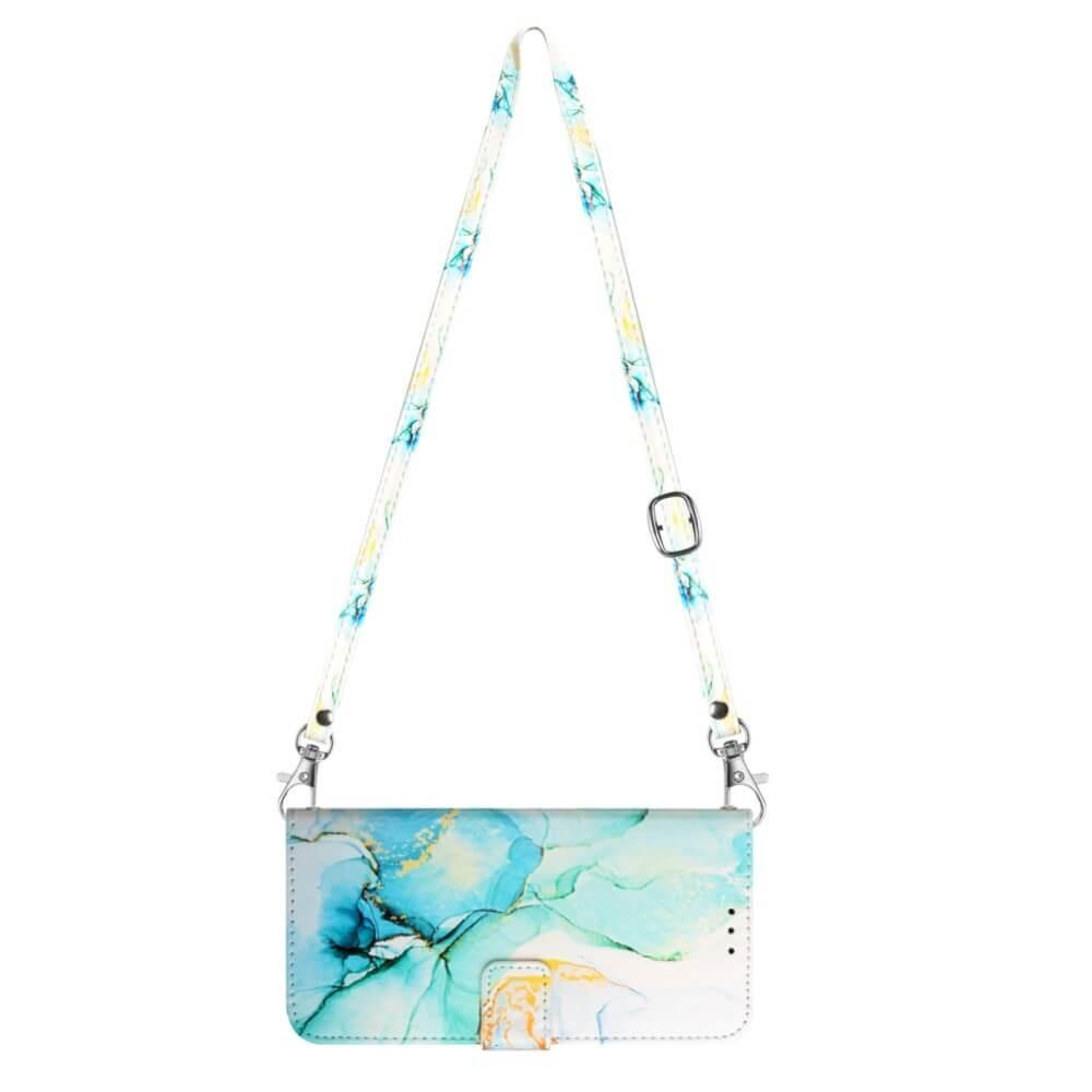 Cover-Discount iPhone 15 Pro Max - Etui Hülle mit Umhängeband Marble