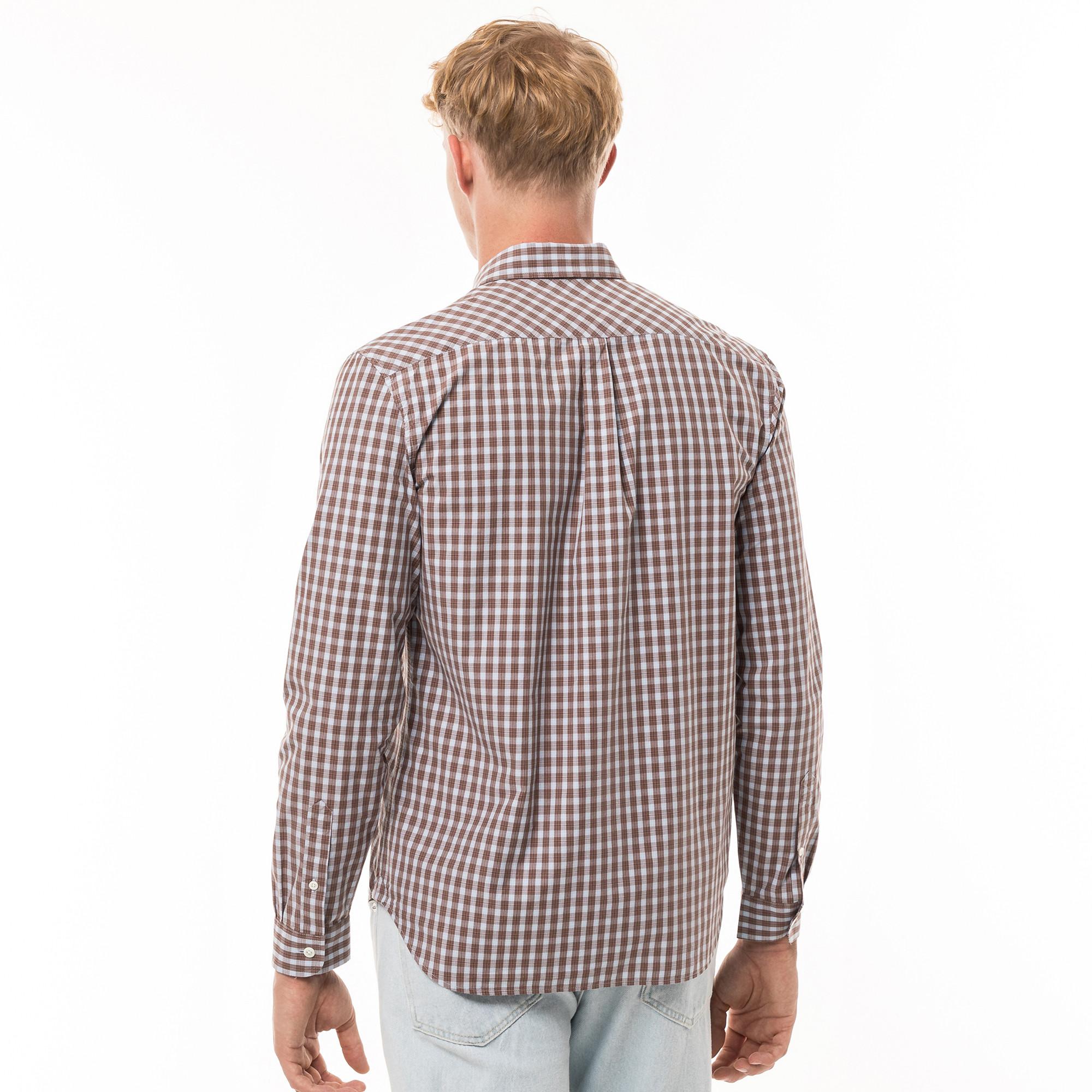 LACOSTE Kariertes Regular Fit Langarmhemd