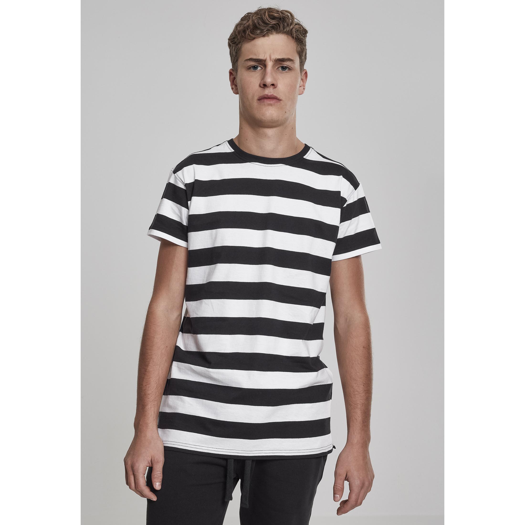 URBAN CLASSICS Block Stripe Kurzarm T-Shirt