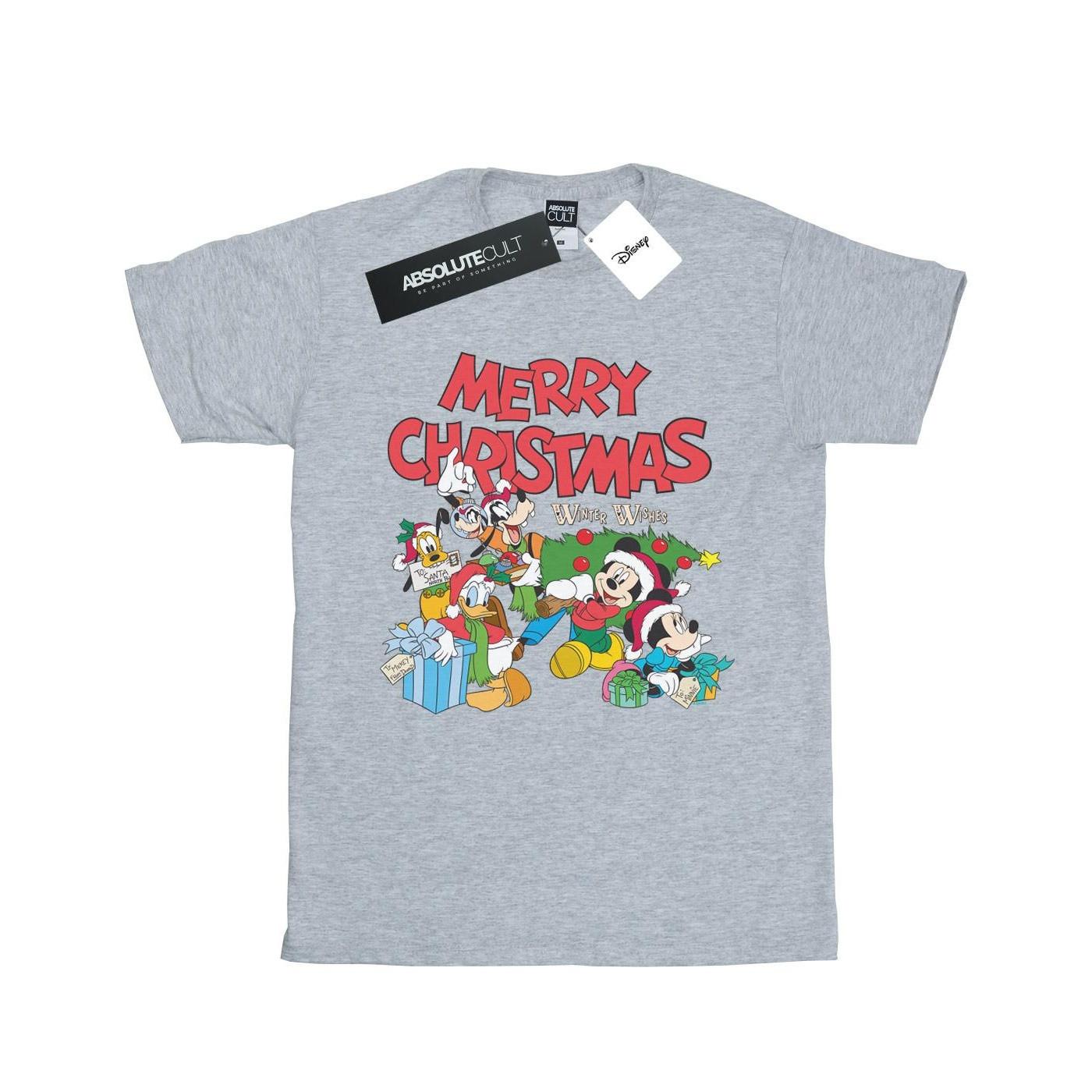 Disney Mickey Mouse And Friends Winter Wishes T-Shirt