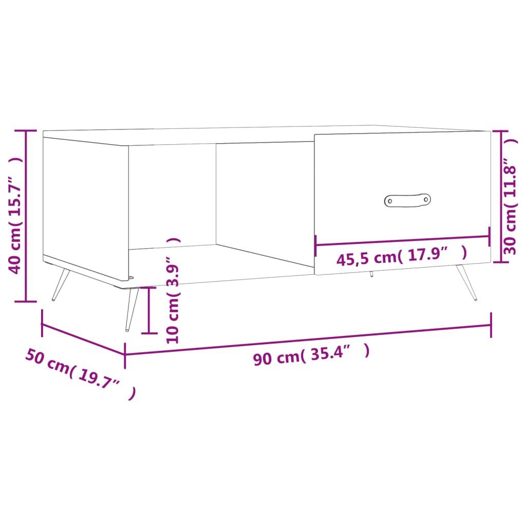 VidaXL Couchtisch holzwerkstoff