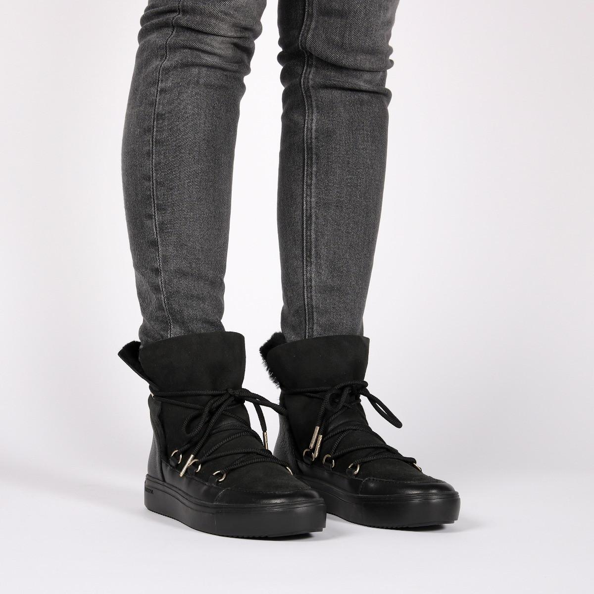 Blackstone hohe damenstiefel - fur