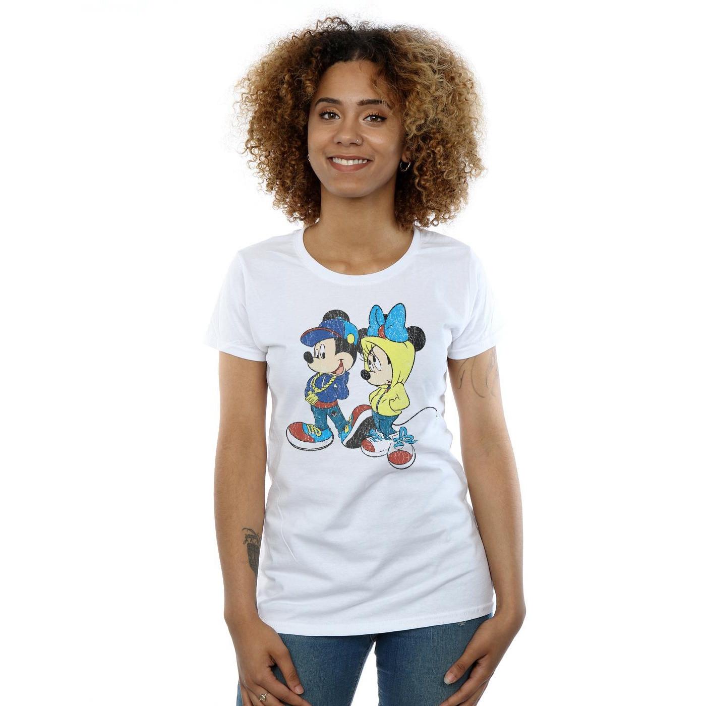 Disney Mickey und Minnie Maus Grafik T-Shirt