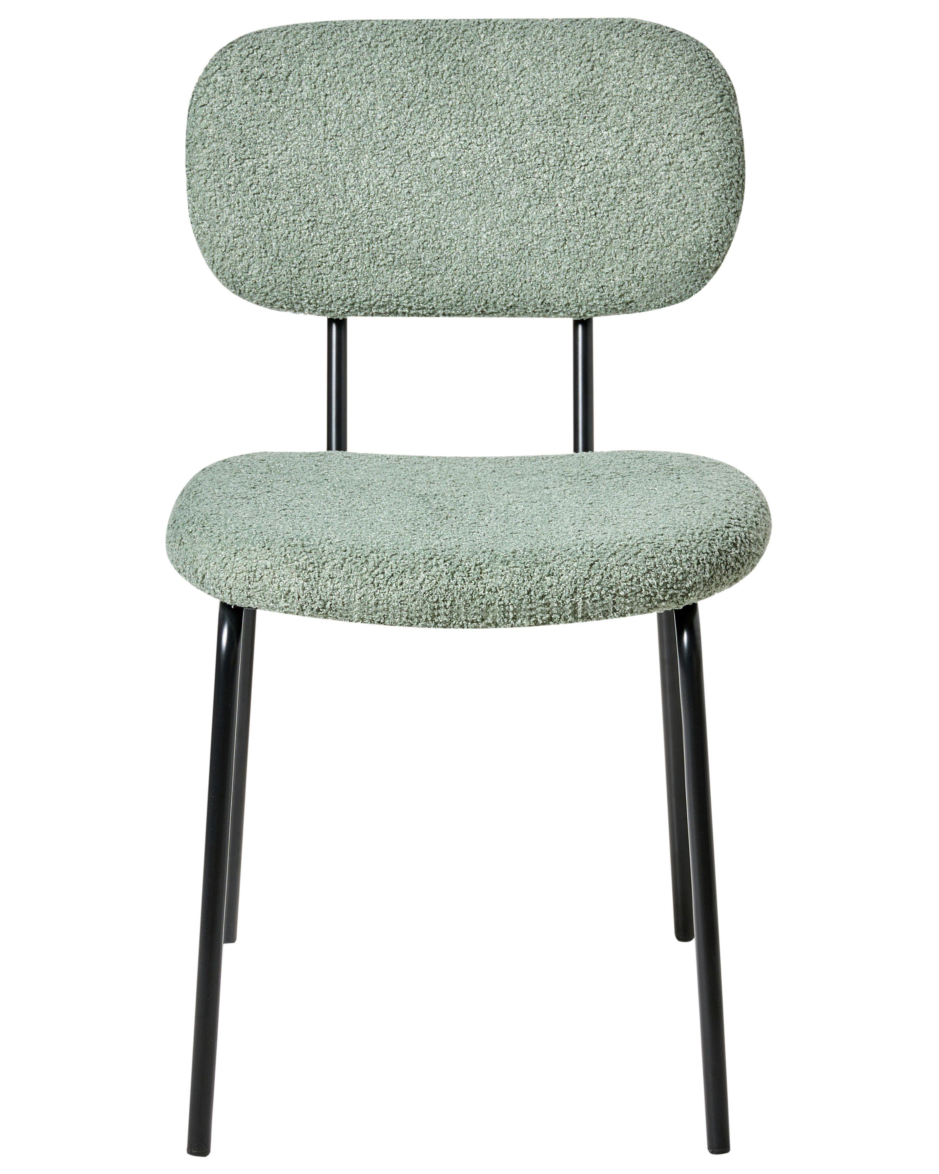 Beliani Set mit 2 Stühlen aus Bouclé Retro ADAIR