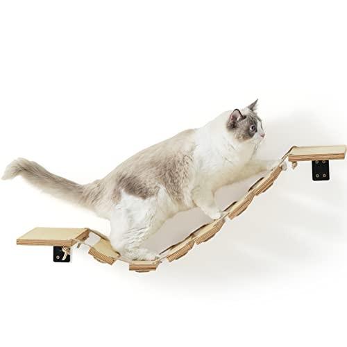 Alopini Kletterwand Katzen, Katzenbrücke und Katzenliege für DIY Katzenlaufsteg, Katzenhängematte und
