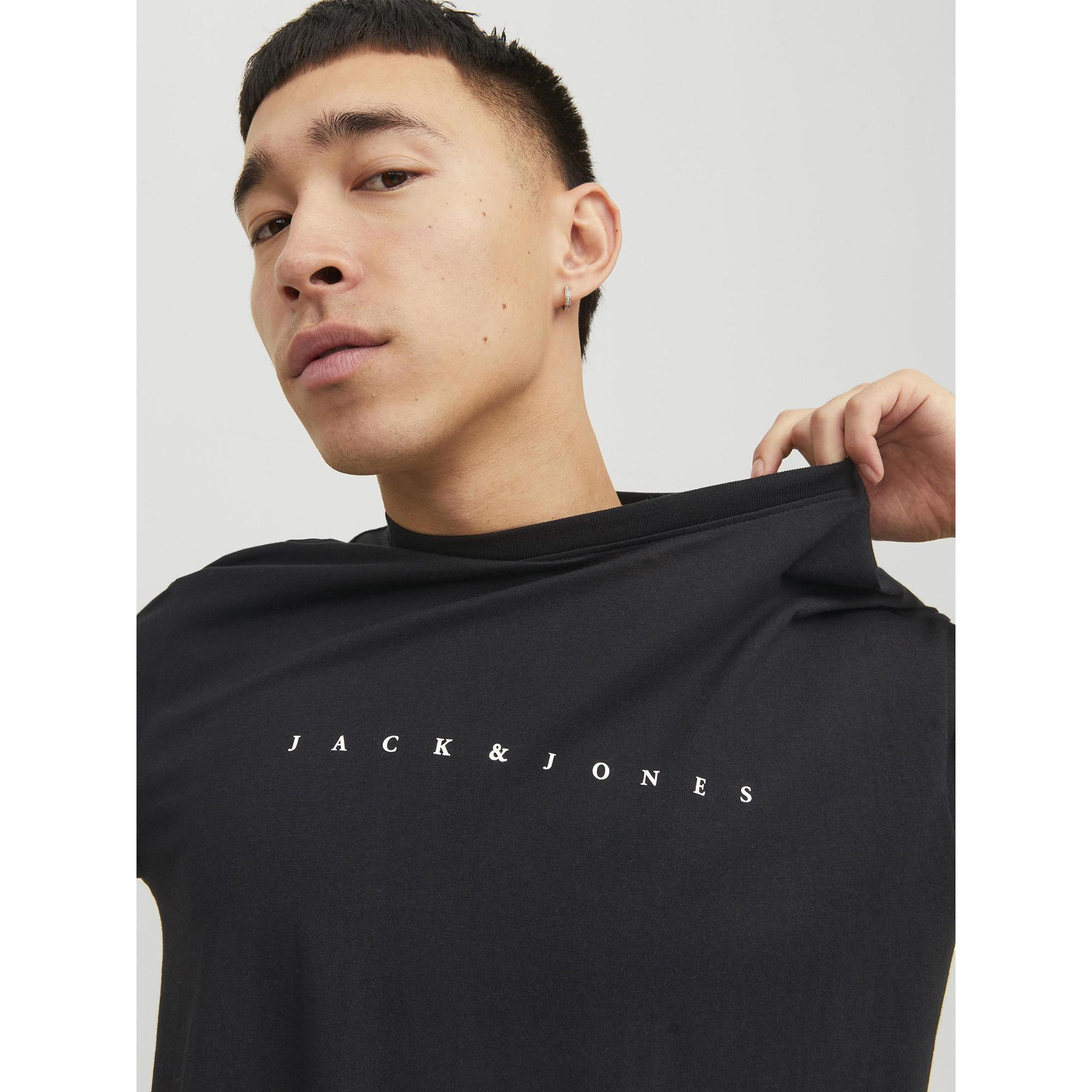 JACK & JONES JJE Star T-Shirt mit Pigmentprint