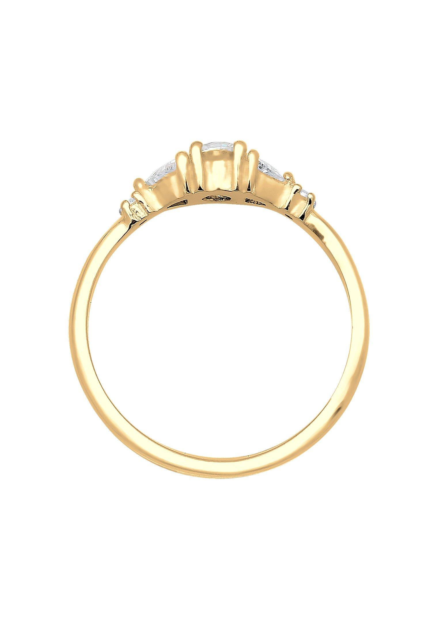 Elli Ring Triangel Zirkonia Funkelnd