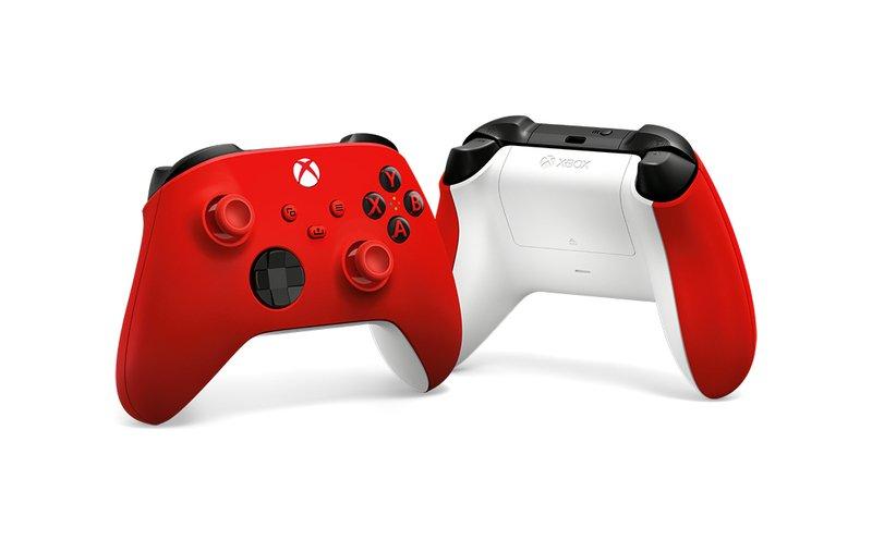 Microsoft Pulse Red Rot Bluetooth/USB pad Analog / Digital Xbox, Xbox One, Xbox Series S, Xbox Series X