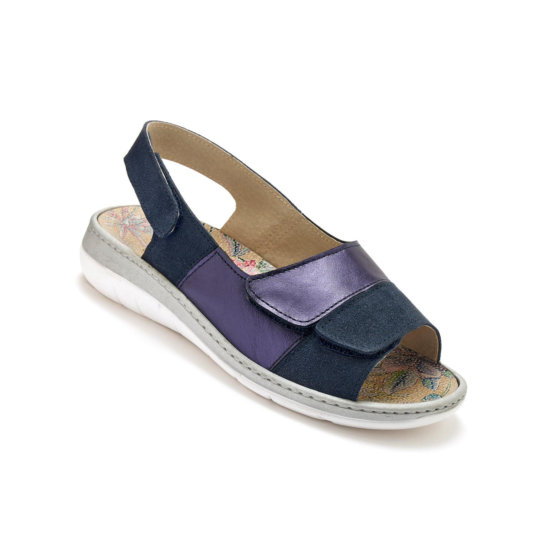 Pédiconfort Klettverschluss-Sandalen Frau