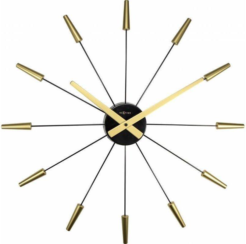 NeXtime Wanduhr Plug Inn Ø 58 cm Gold