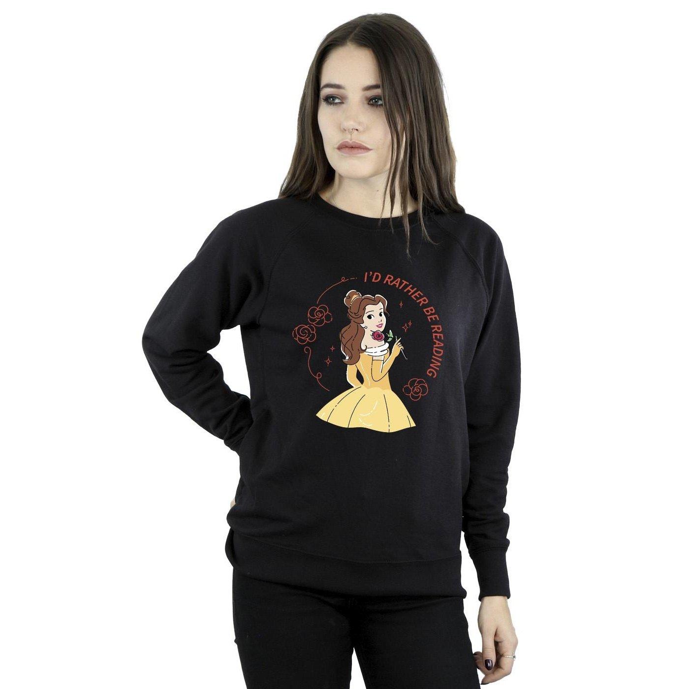 Disney Beauty And The Beast I'd Rather Be Reading Sweatshirt