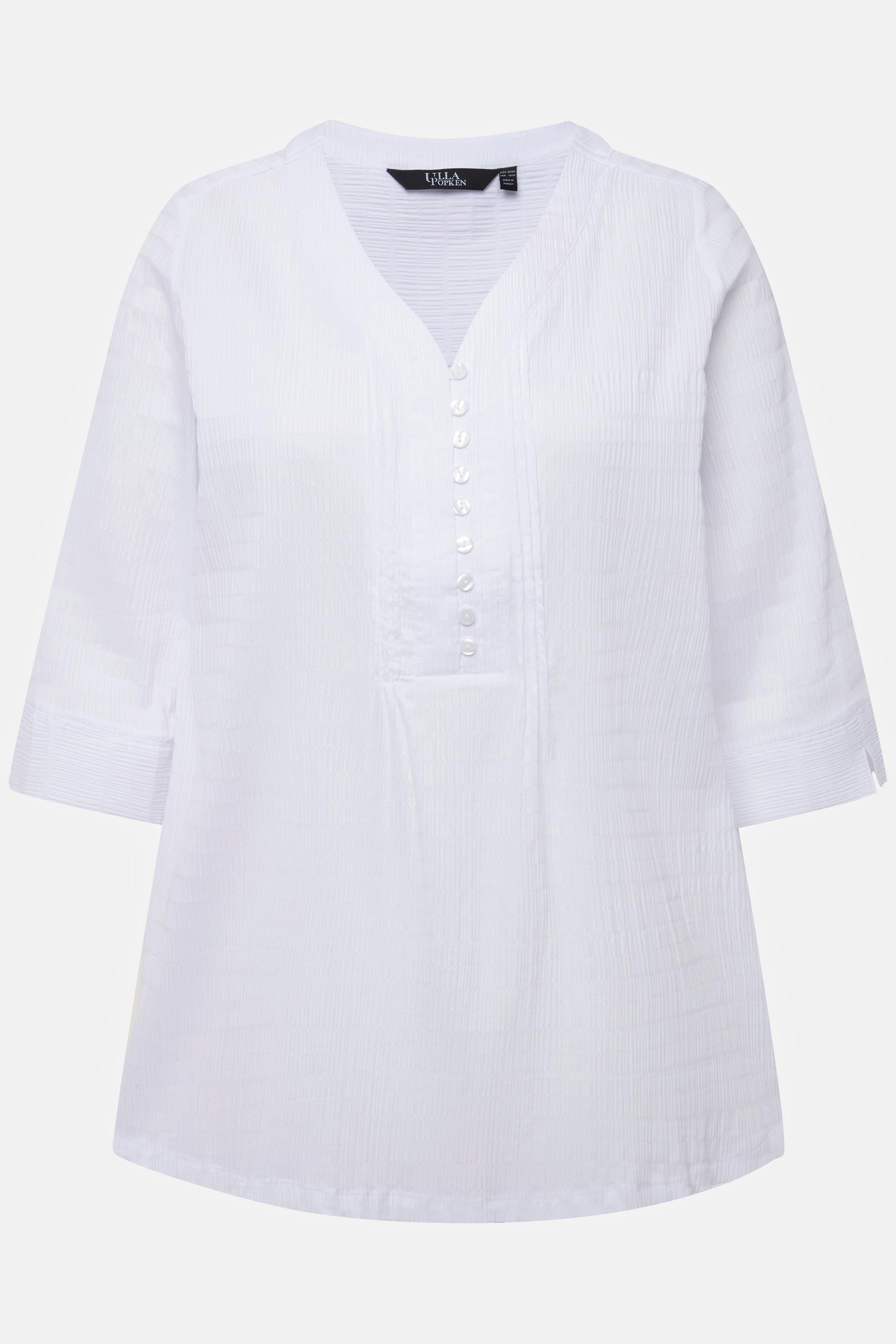 Ulla Popken Bubble Tunika Biesen 3/4 Arm