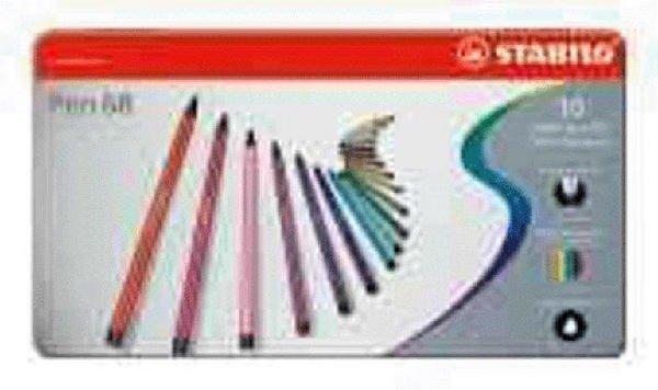 STABILO STABILO Fasermaler Pen 68 1mm 6810-6 10 Farben