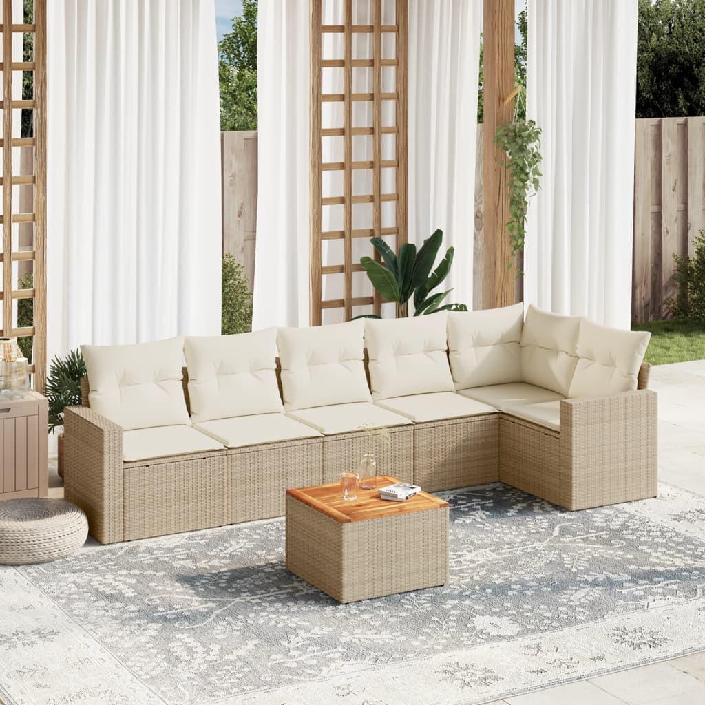 VidaXL Garten sofagarnitur poly-rattan