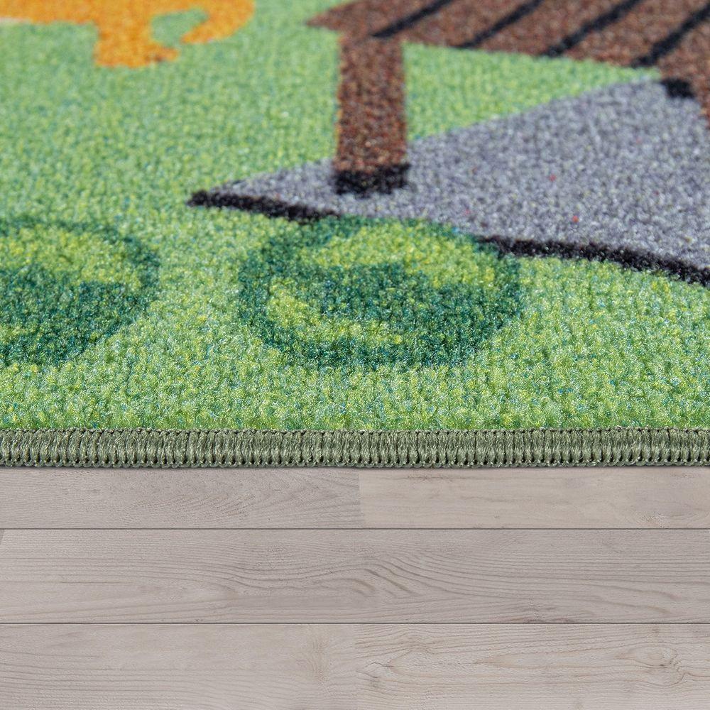 Paco Home Spielteppich Zoo Motiv Kinderzimmer