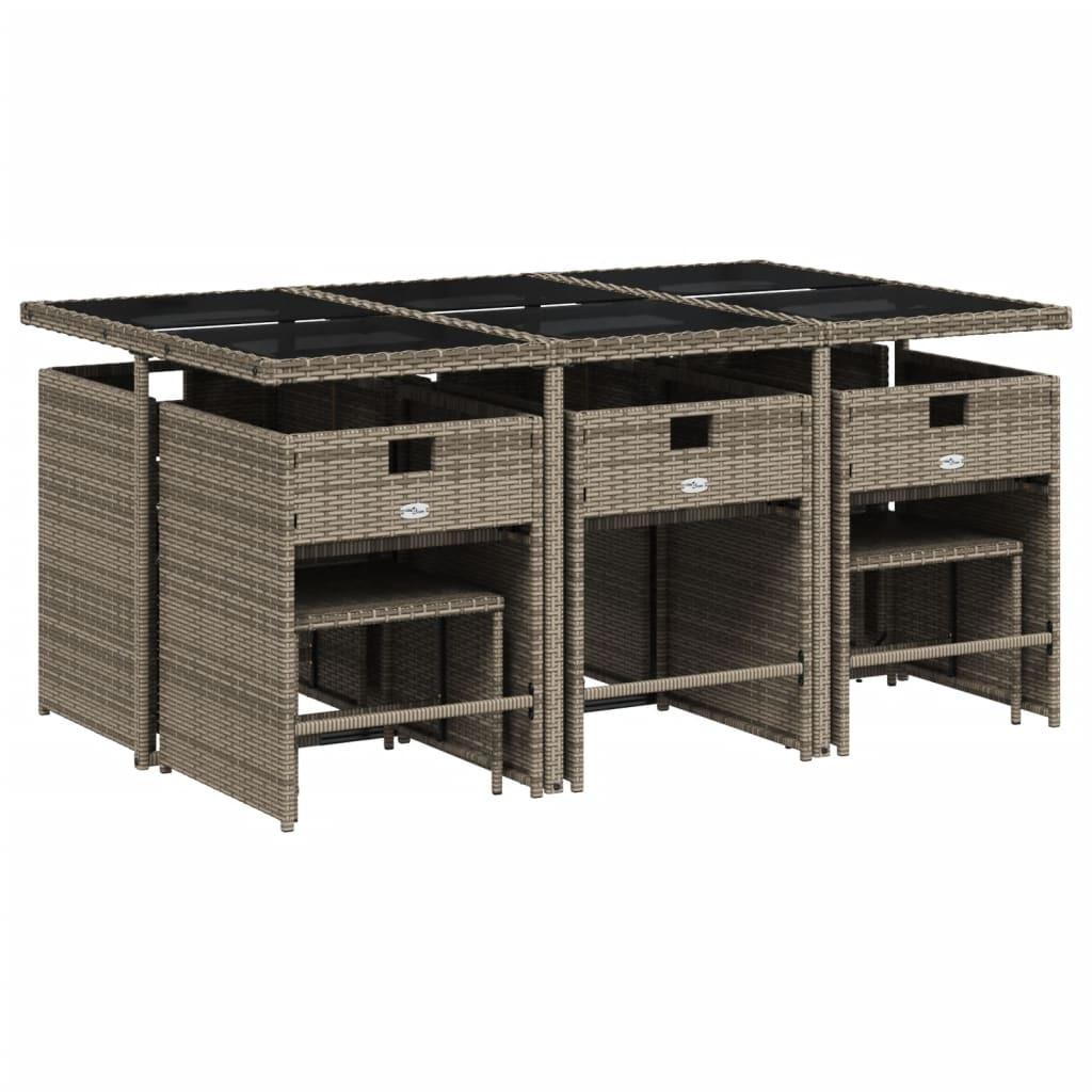 VidaXL Garten essgruppe poly-rattan