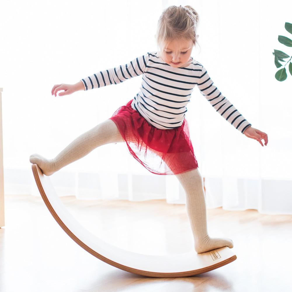 Omada Balance Board aus Holz für Kinder