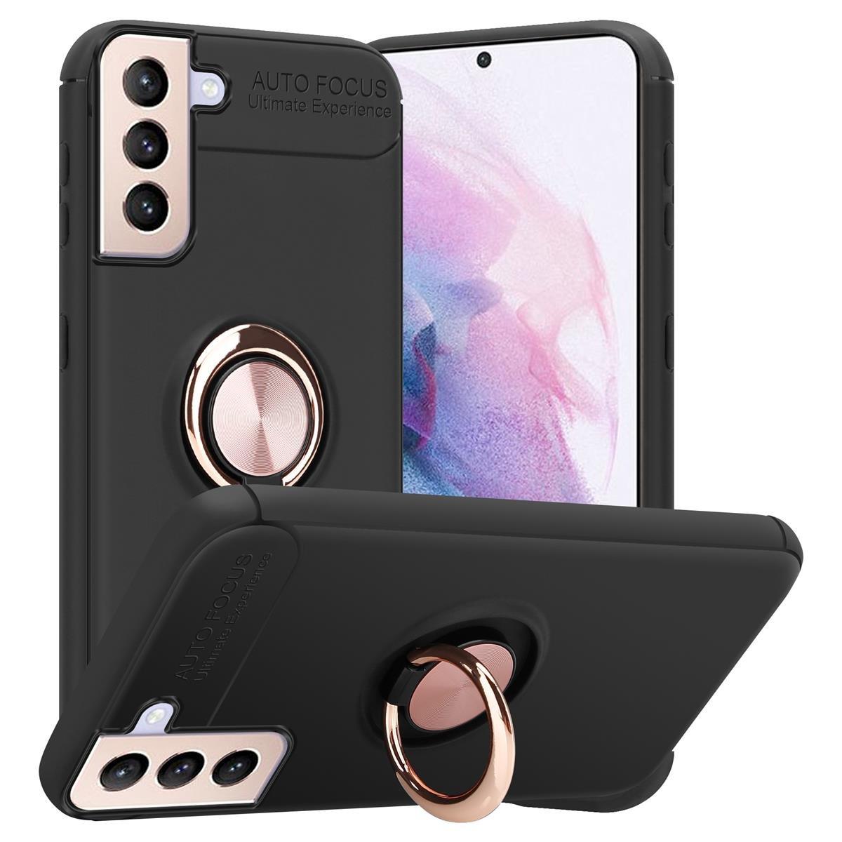 Cadorabo Hülle für Samsung Galaxy S21 PLUS Fokus Ring TPU Silikon