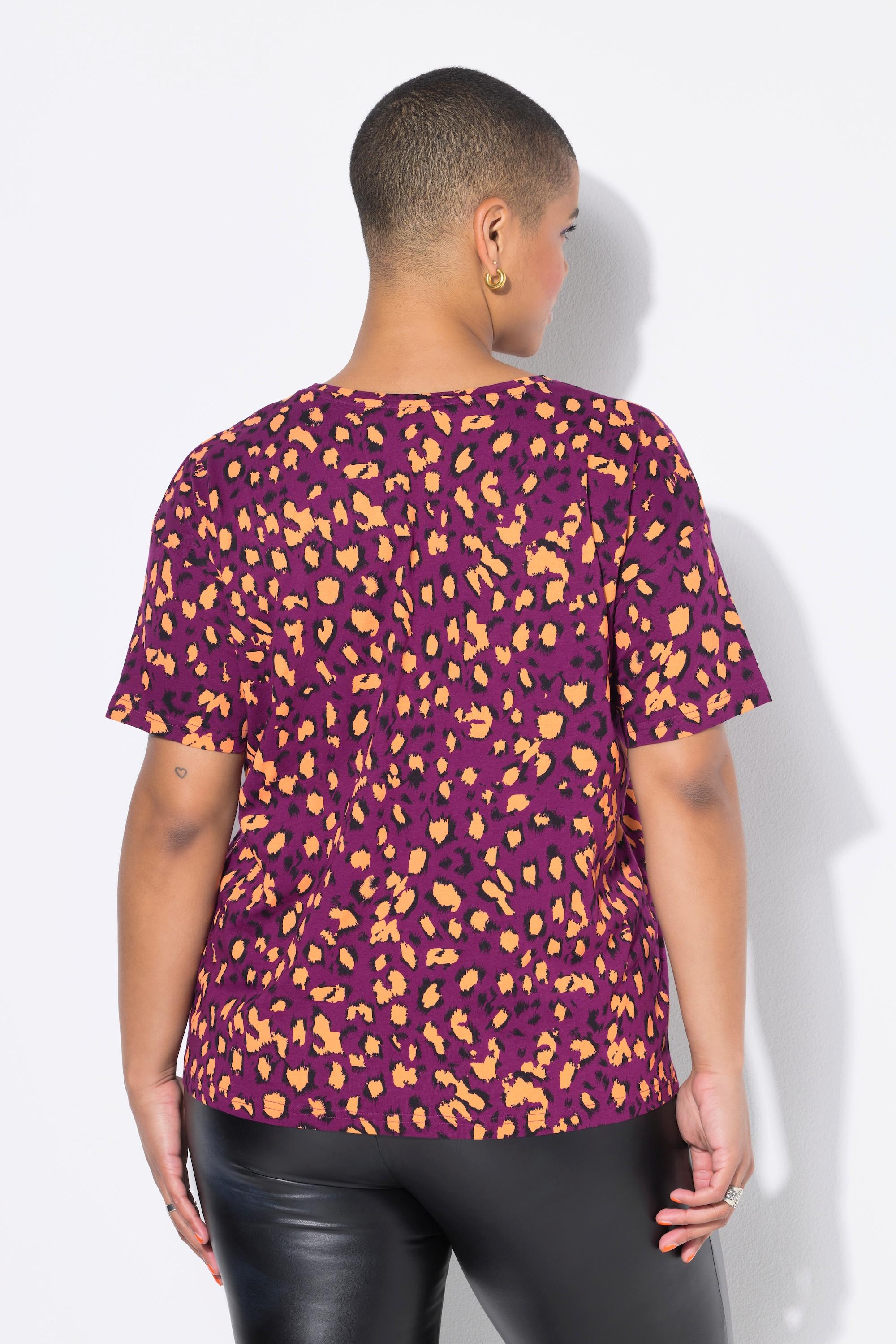 Studio Untold Leopard Print Kurzarm T-Shirt