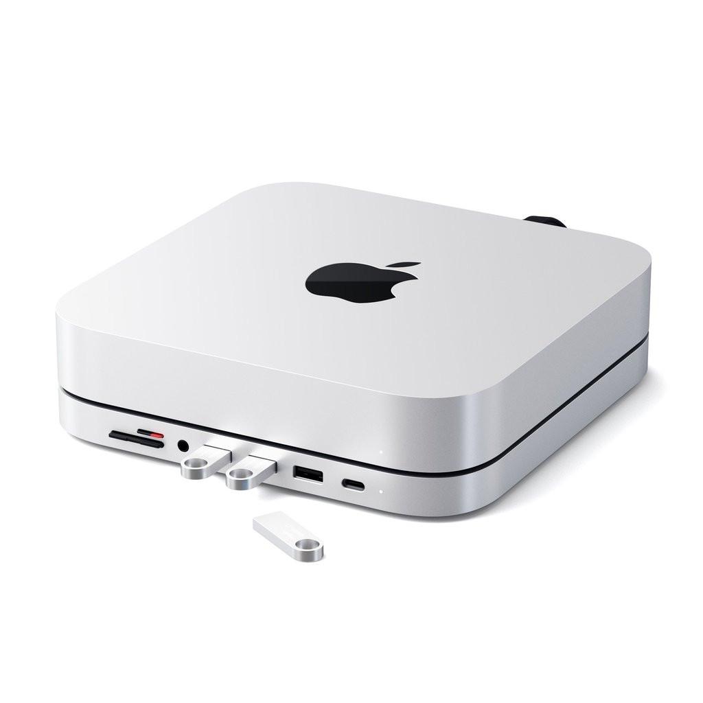 SATECHI USB-C Aluminium Stand & Hub für Mac Mini