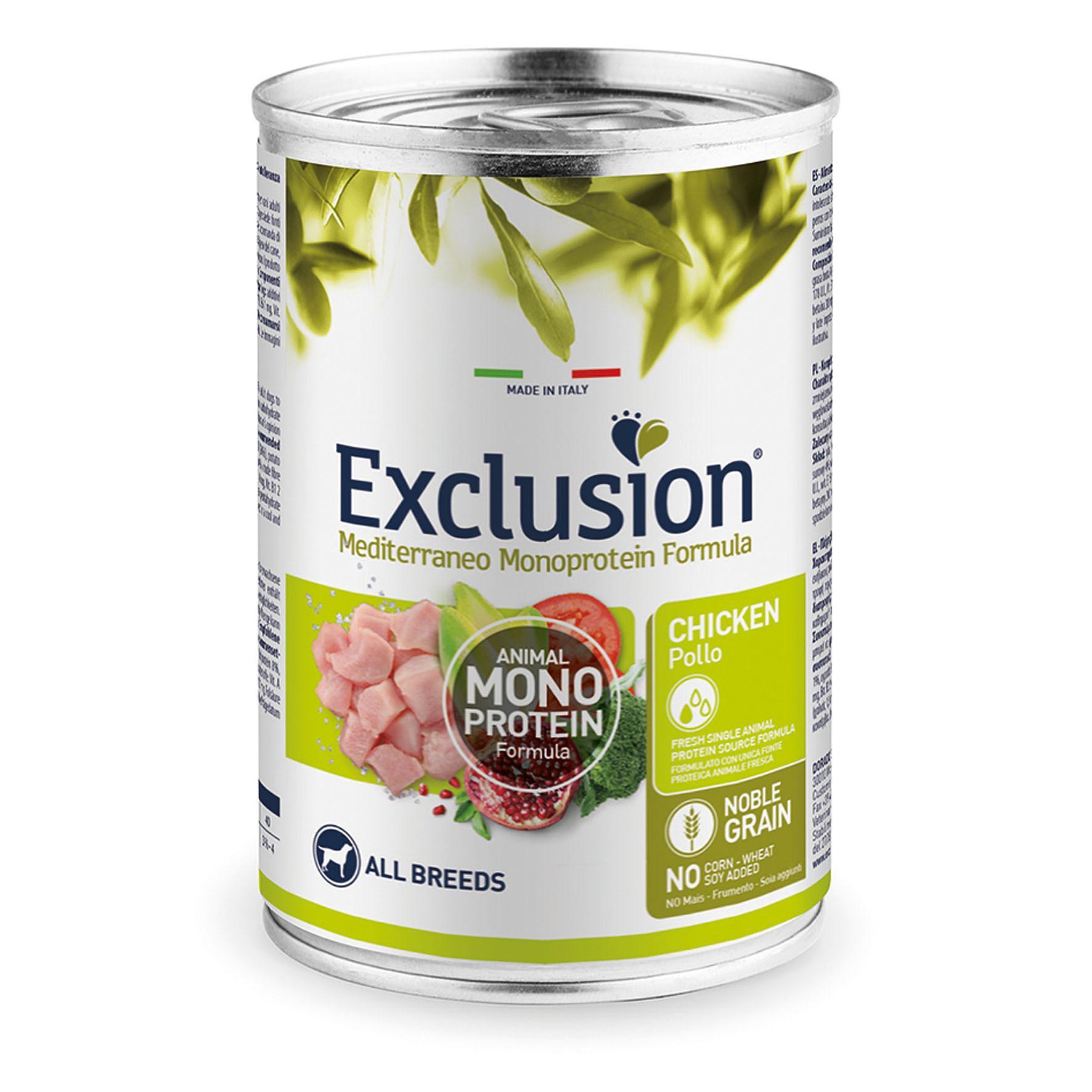 Exclusion Mediterraneo Adult All Breeds Chicken - Multipack