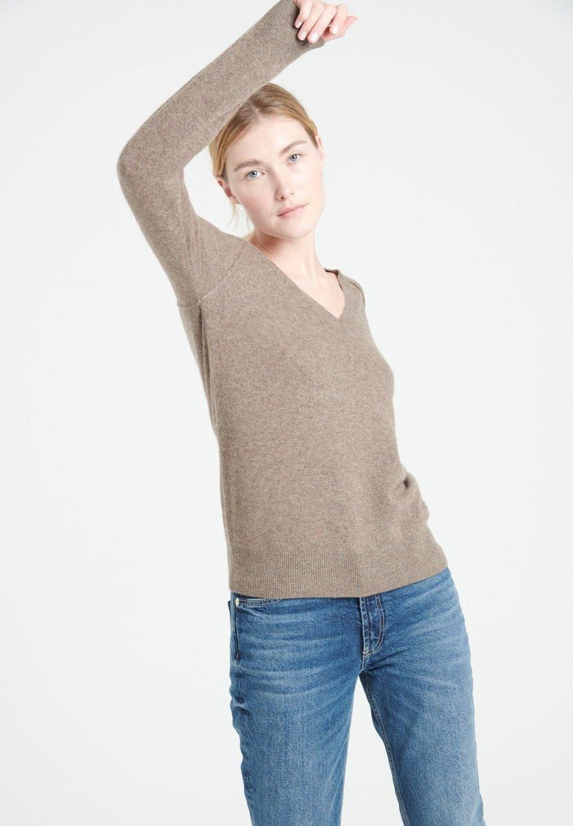 Studio Cashmere8 LILLY 6 Pullover mit V-Ausschnitt - 100% Kaschmir