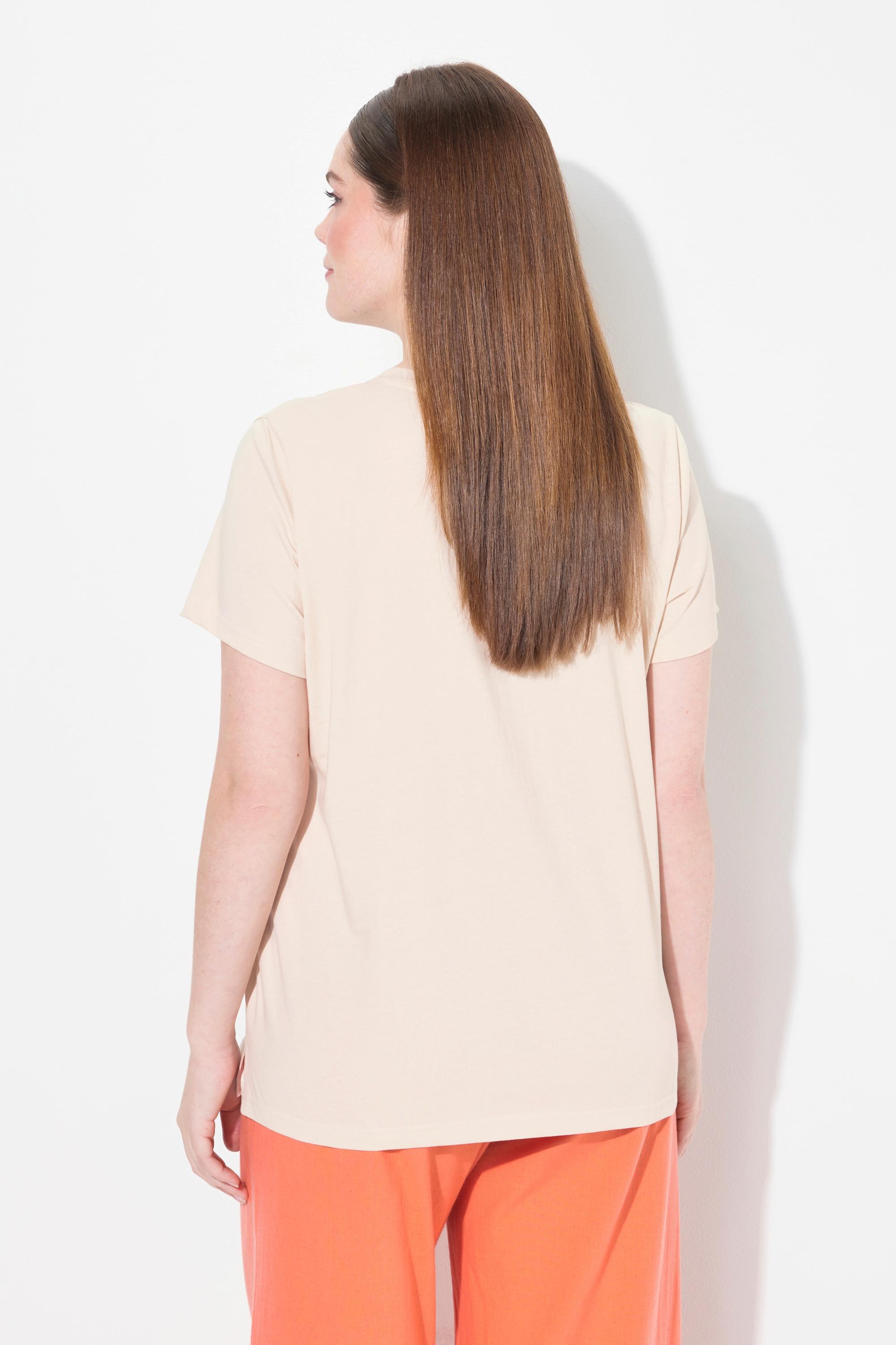 Ulla Popken T-Shirt mit Schuh Rundhals Halbarm