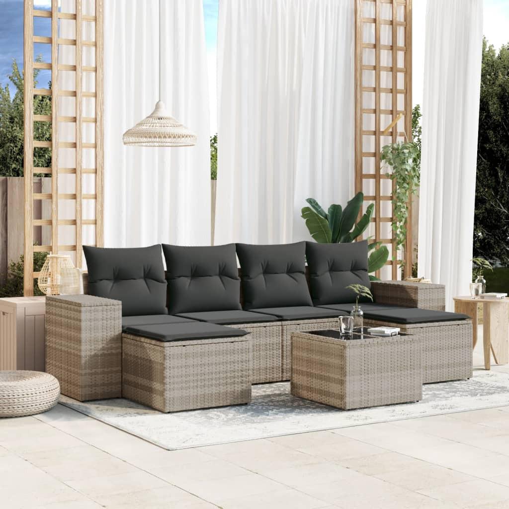 VidaXL Garten sofagarnitur poly-rattan