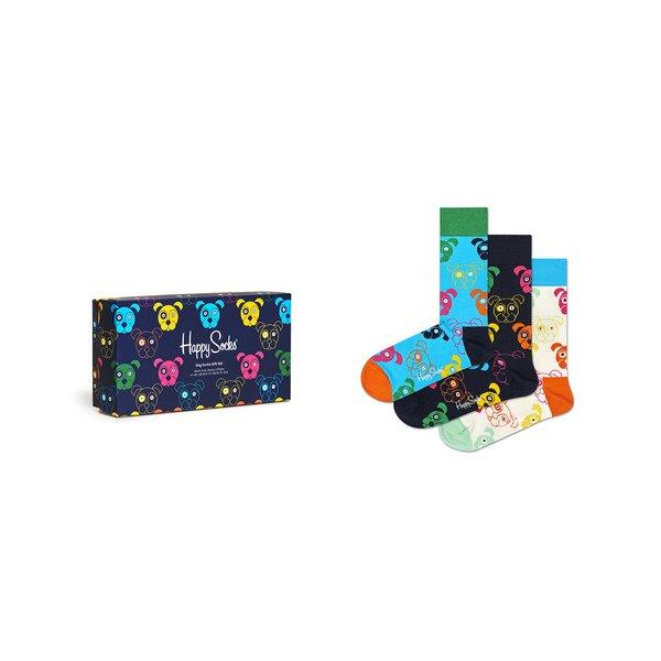 Happy Socks 3-Pack Mixed Dog Socks Gift Set Triopack, wadenlange Socken