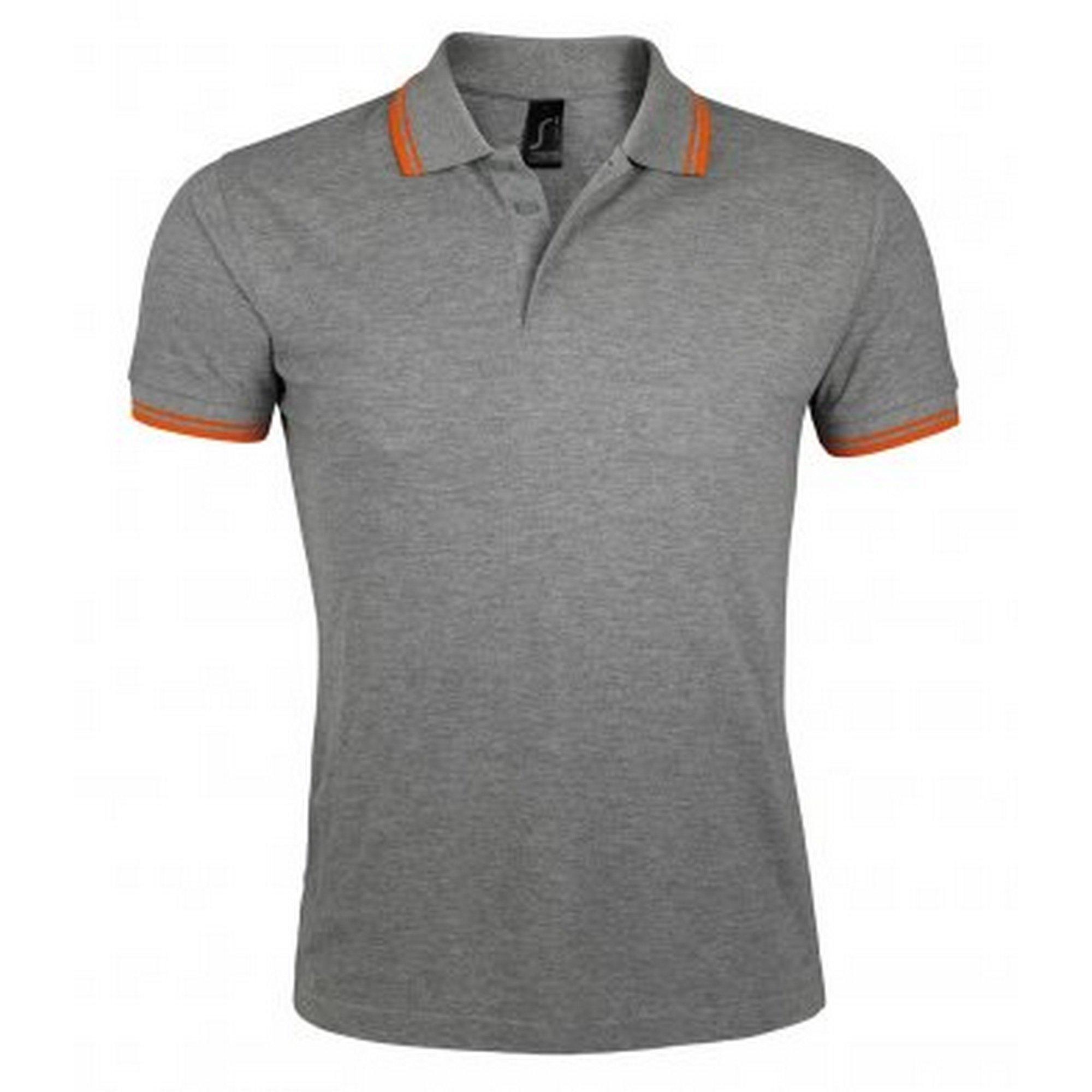 SOLS Pasadena Tipped Kurzarm Pique Polo
