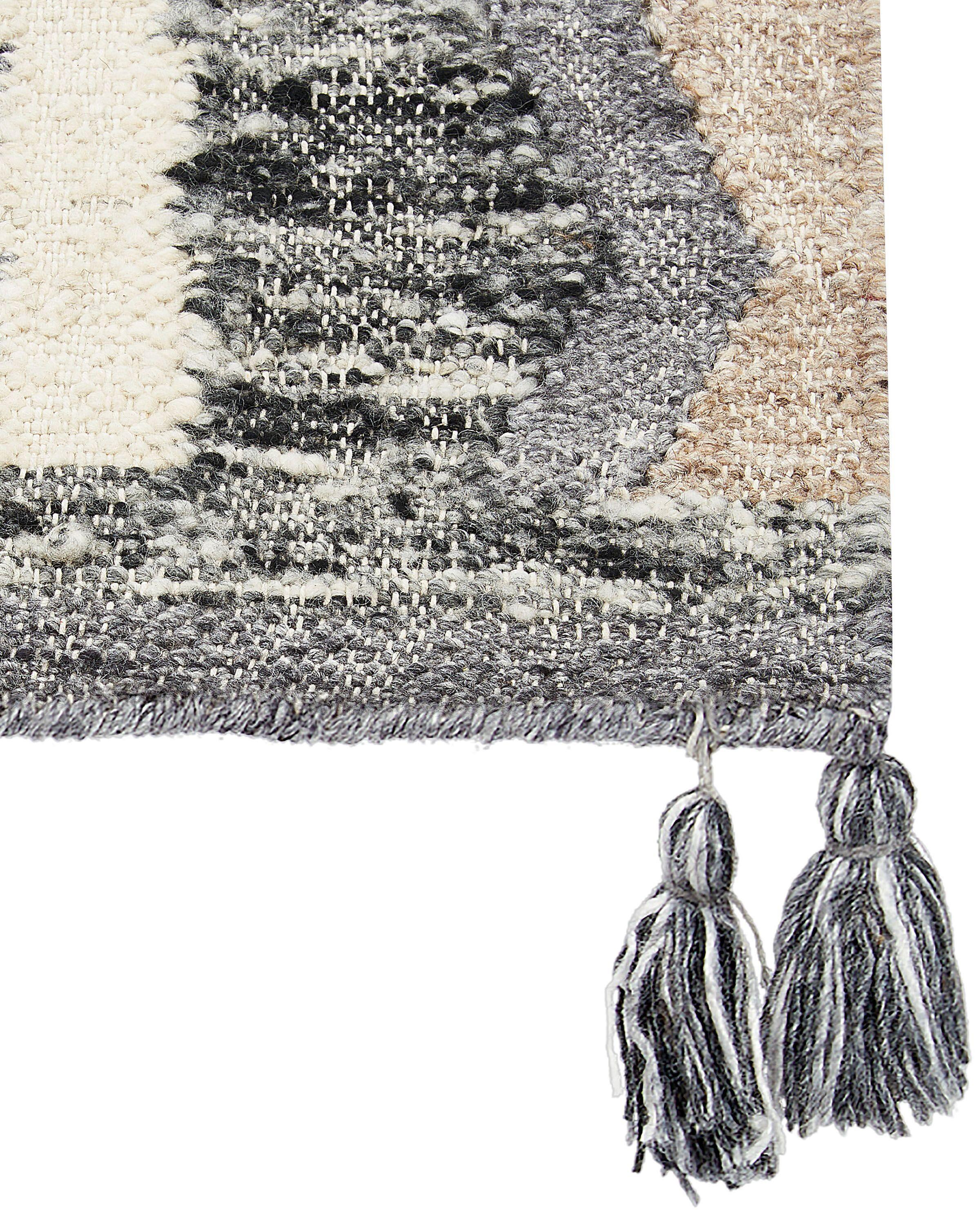 Beliani Teppich aus Wolle Boho AYGEZARD