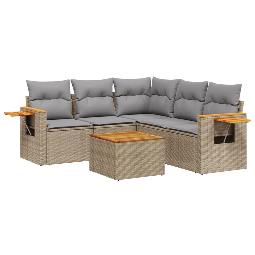 VidaXL Garten sofagarnitur poly-rattan