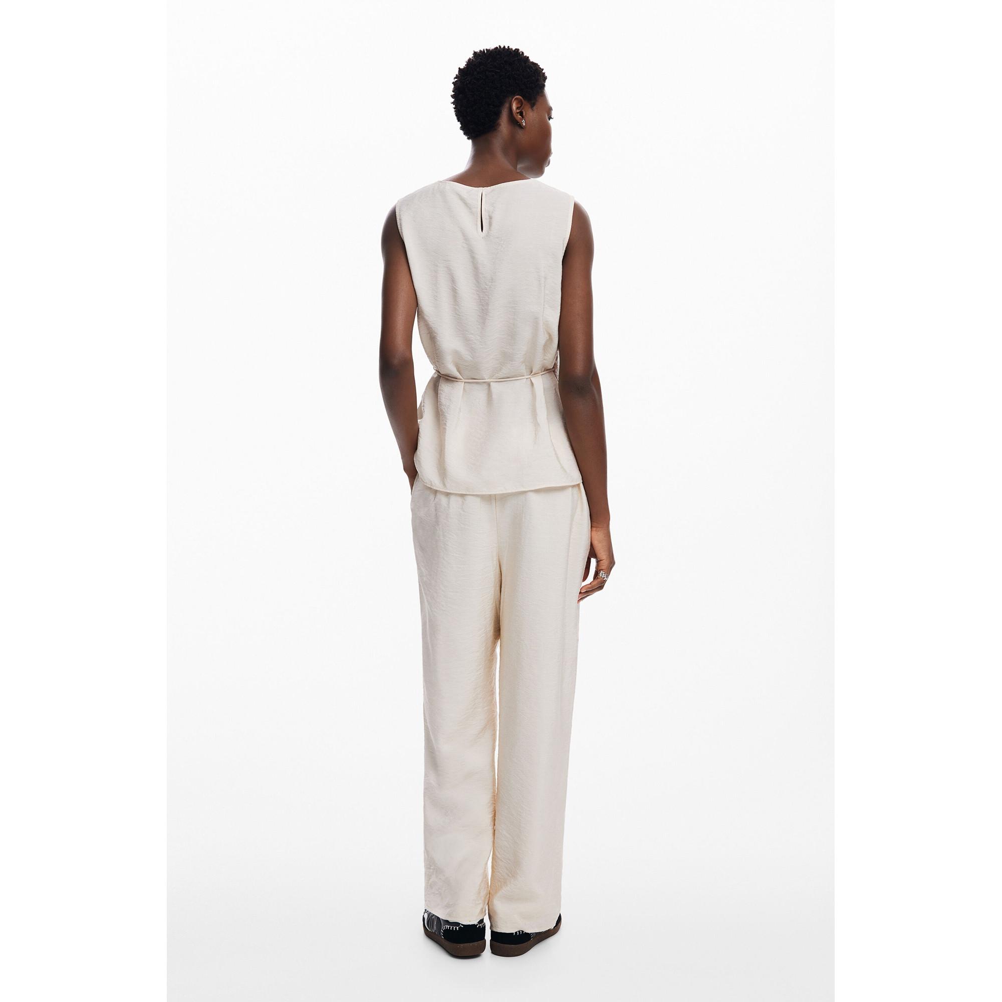 Desigual Ärmellose Bluse mit Blumenmuster