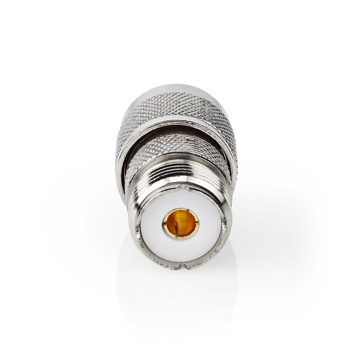 Nedis Satelliten- und Antennenadapter | N Hane | PL259 Hona | Vernickelt | 75 Ohm | Rak | Metall | Silber | 10 St. | Umschlag