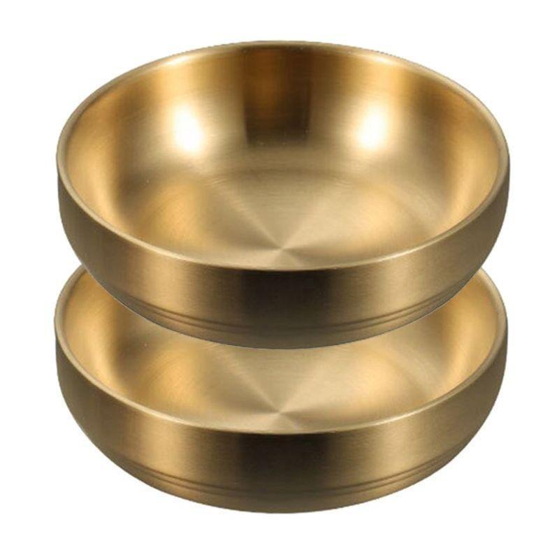 Northio Wärmeisolierende Schalen - goldener Stahl - 2 Stk