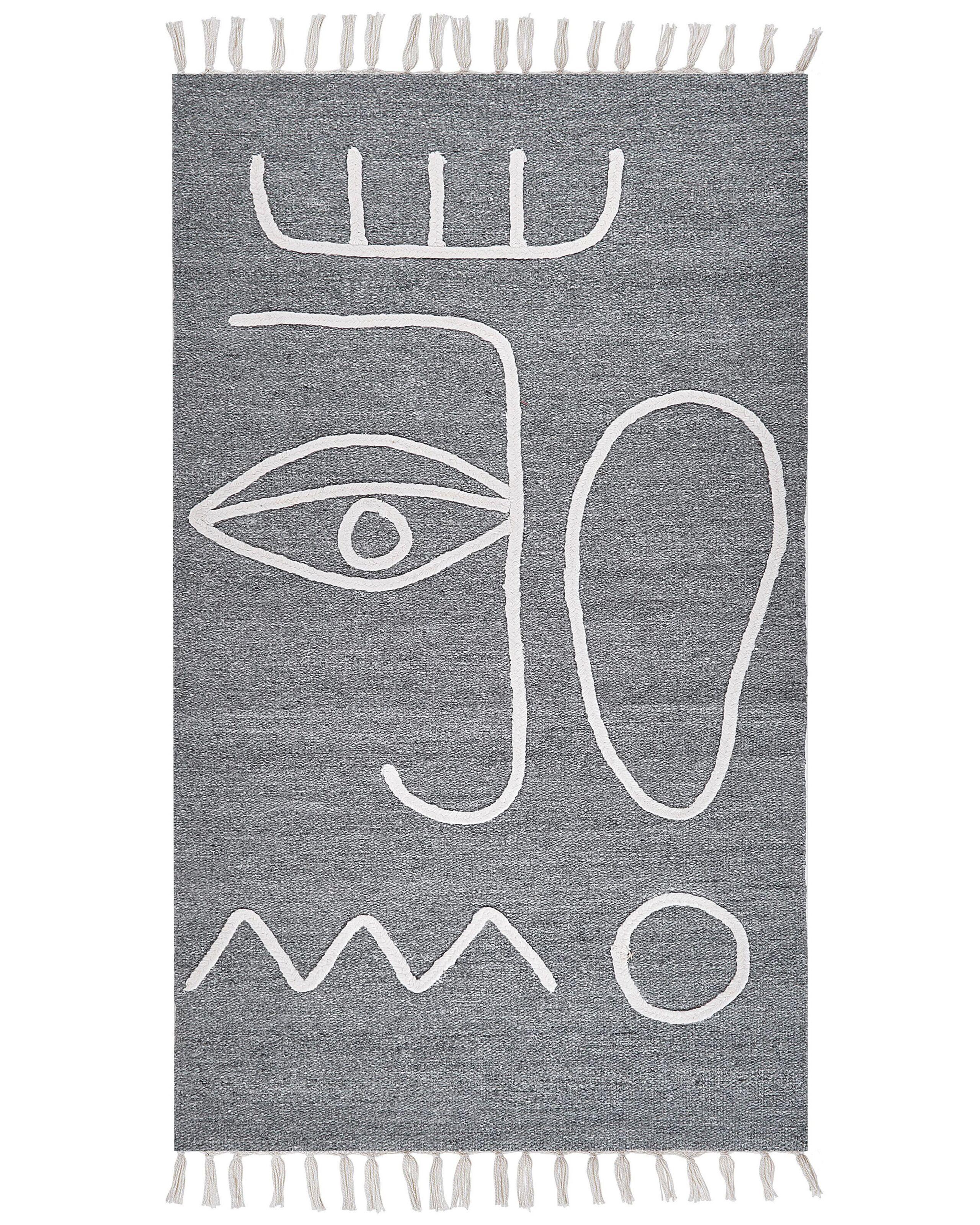 Beliani Outdoorteppich aus Polyester Boho YAVU